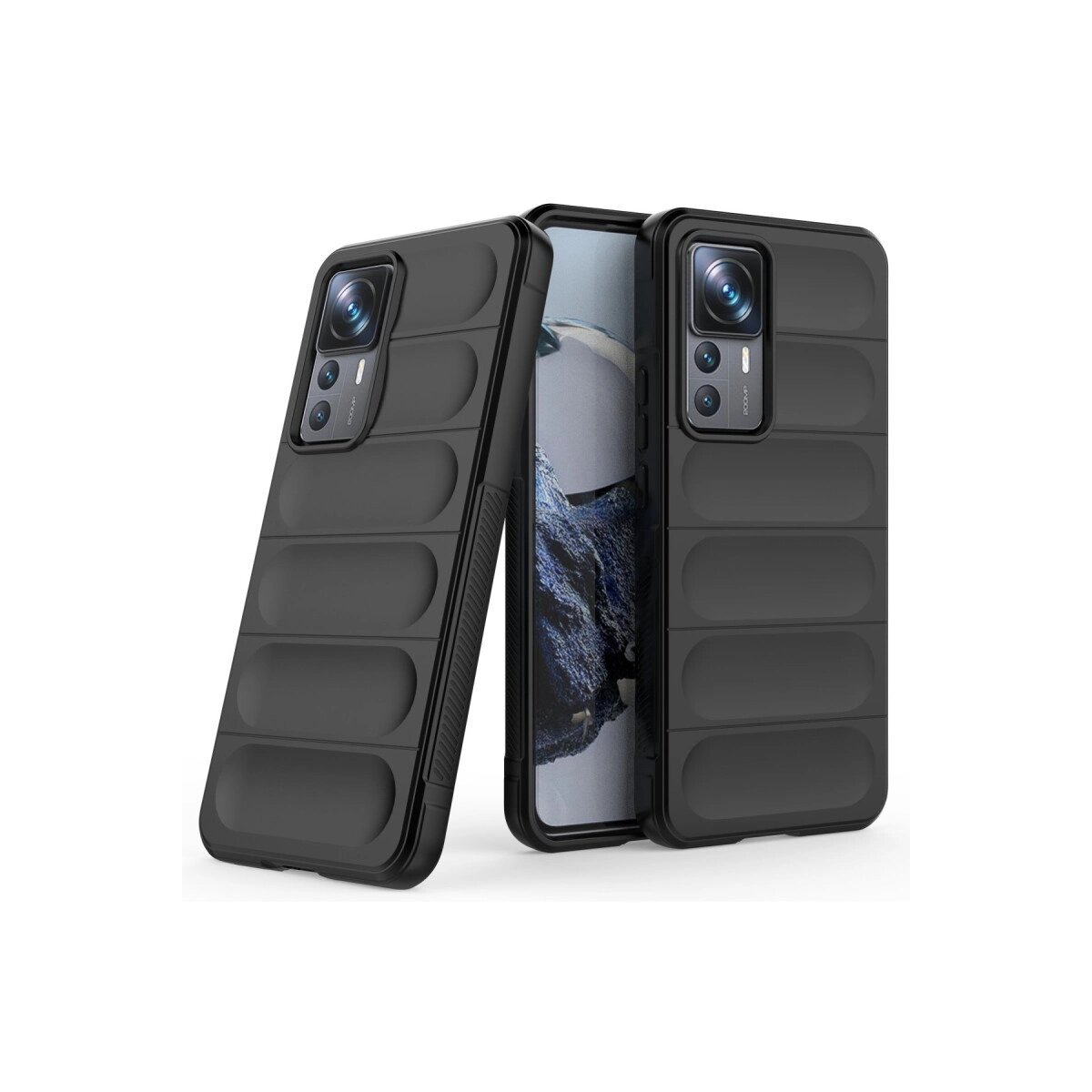 Xiaomi Mi 12t Pro Kılıf Optimum Silikon - Siyah Xiaomi Mi 12t Pro Kılıf Optimum Silikon - Siyah
