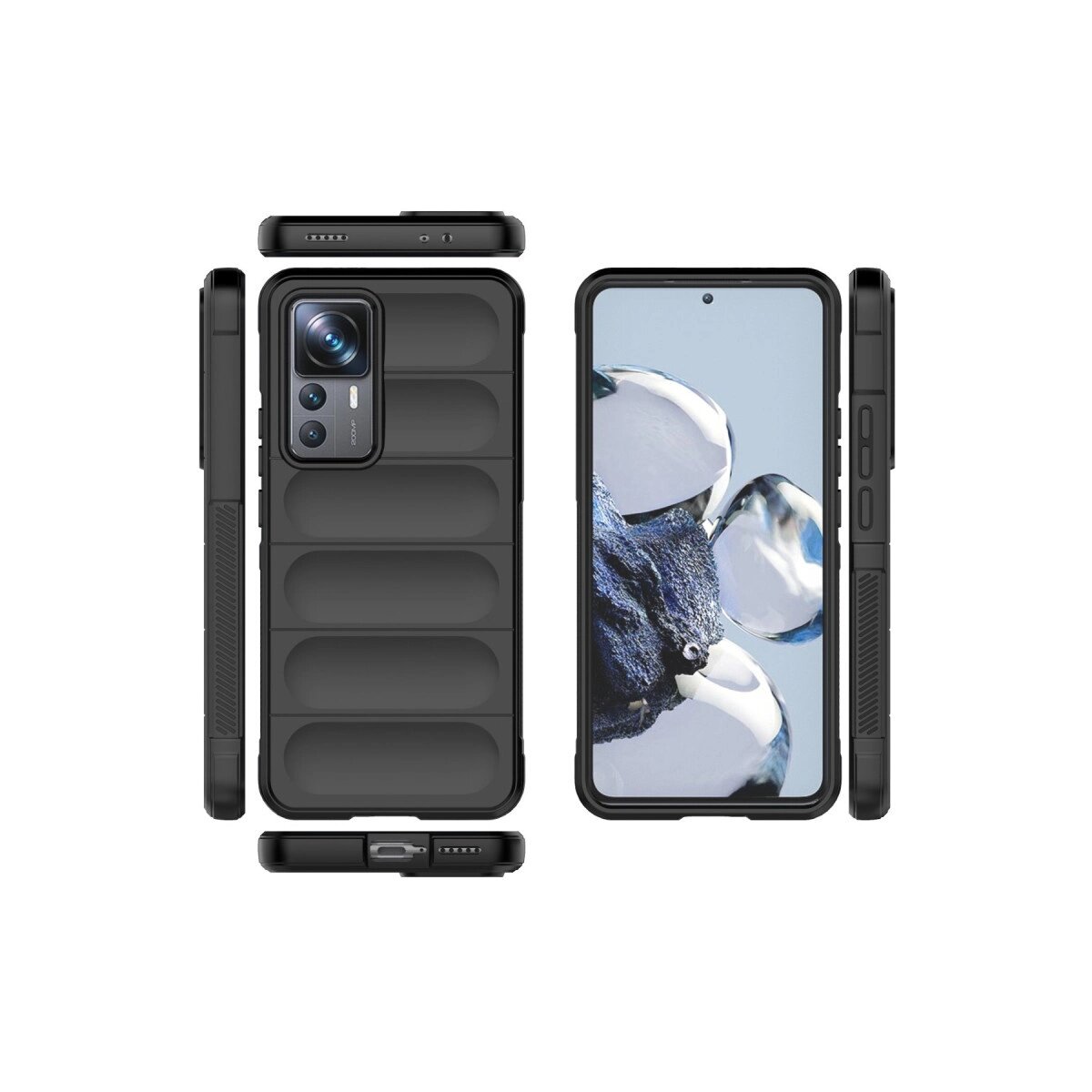 Xiaomi Mi 12t Pro Kılıf Optimum Silikon - Siyah Xiaomi Mi 12t Pro Kılıf Optimum Silikon - Siyah
