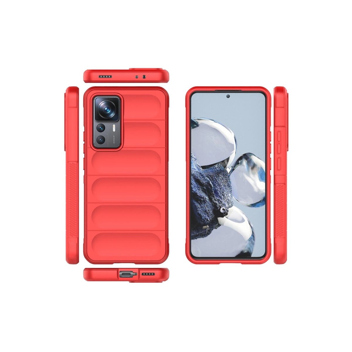 Xiaomi Mi 12t Pro Kılıf Optimum Silikon - Kırmızı Xiaomi Mi 12t Pro Kılıf Optimum Silikon - Kırmızı