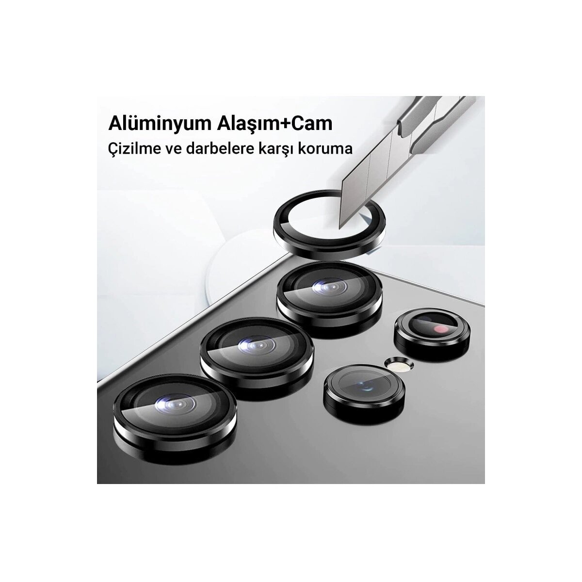 Samsung Galaxy A25 5g Valdez Metal Kamera Lens - Siyah Samsung Galaxy A25 5g Valdez Metal Kamera Lens - Siyah