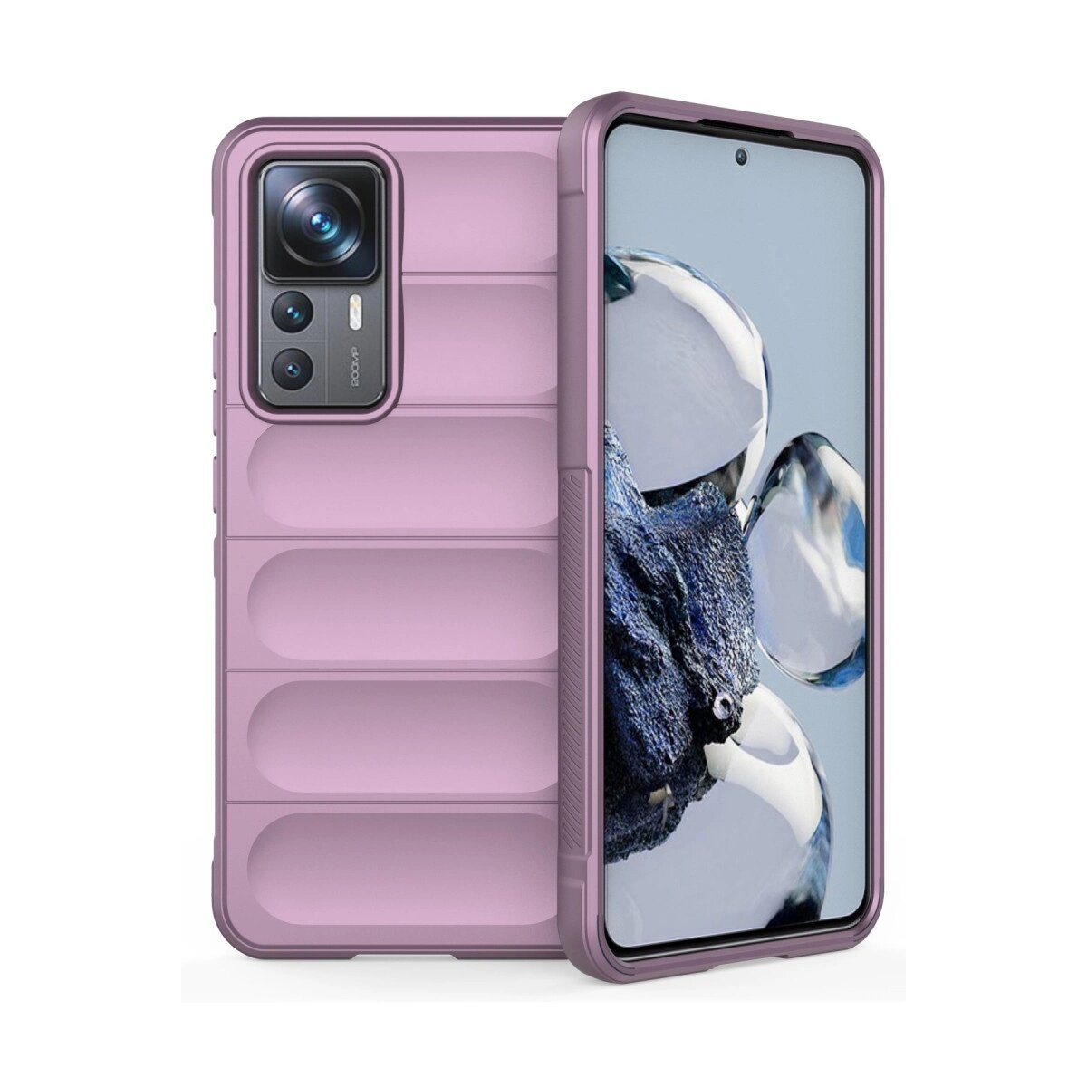 Xiaomi Mi 12t Pro Kılıf Optimum Silikon - Mor Xiaomi Mi 12t Pro Kılıf Optimum Silikon - Mor