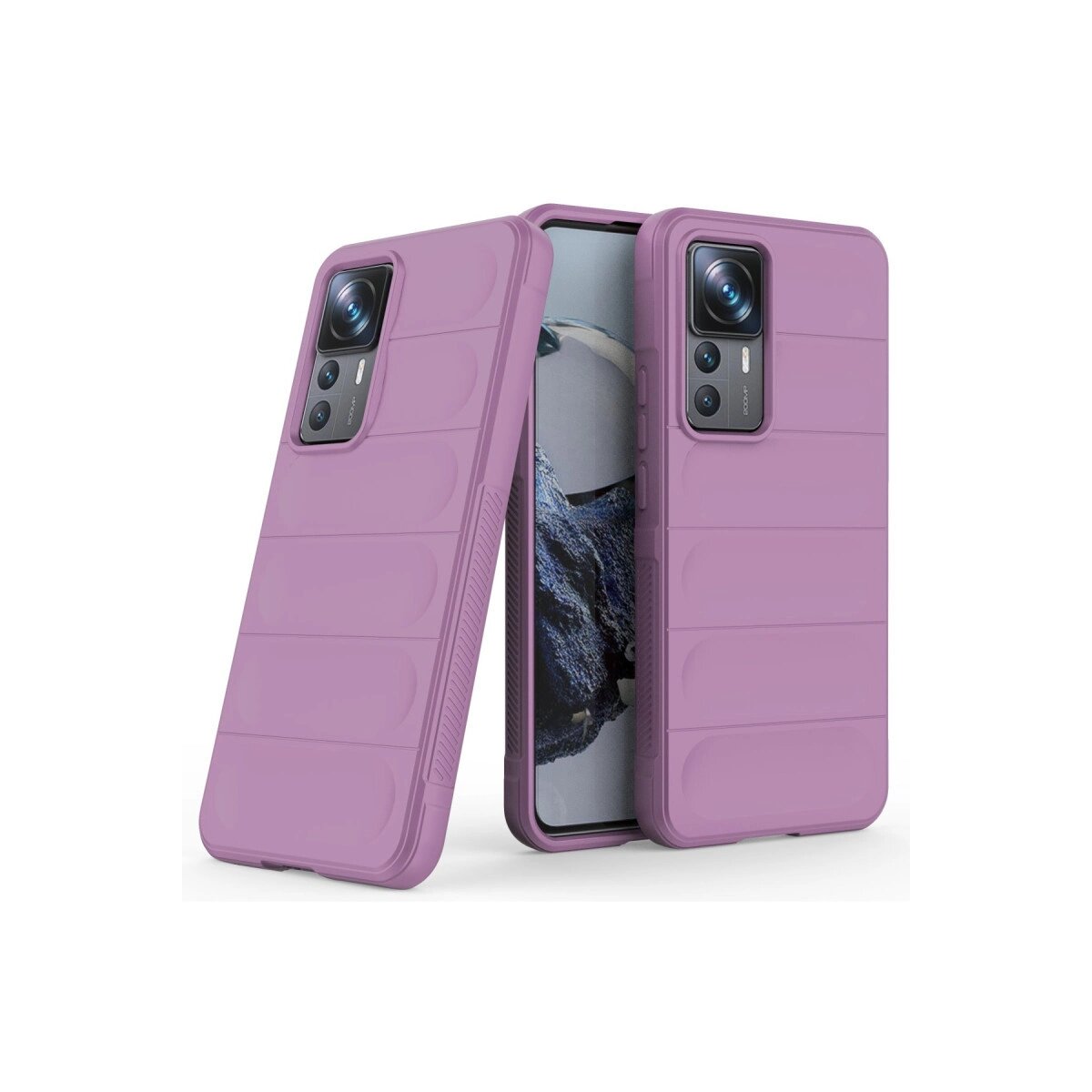 Xiaomi Mi 12t Pro Kılıf Optimum Silikon - Mor Xiaomi Mi 12t Pro Kılıf Optimum Silikon - Mor