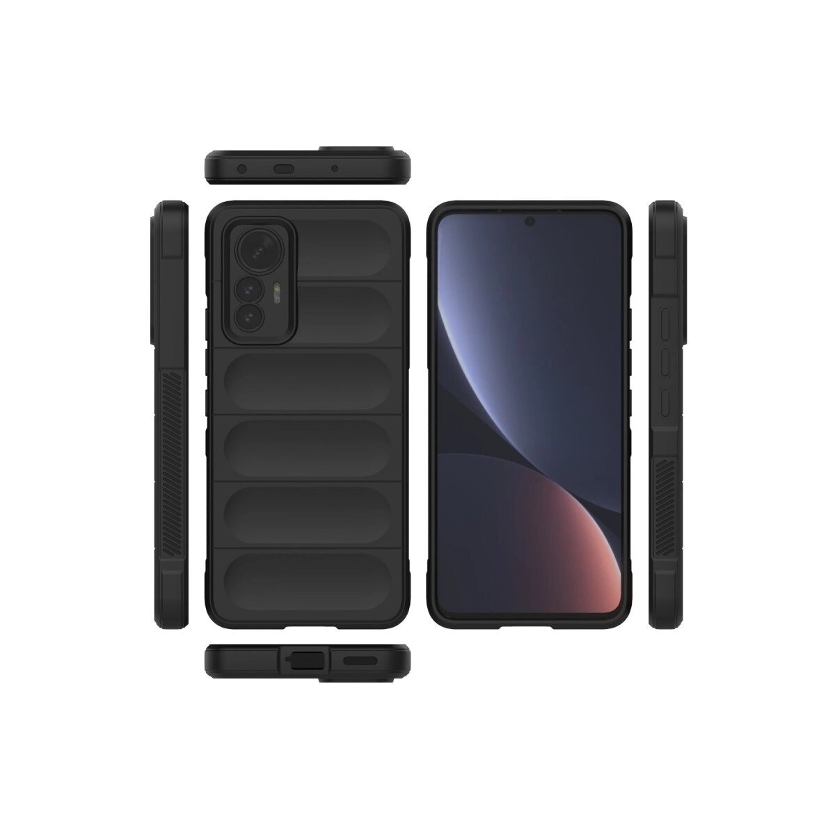 Xiaomi Mi 12 Lite Kılıf Optimum Silikon - Siyah Xiaomi Mi 12 Lite Kılıf Optimum Silikon - Siyah