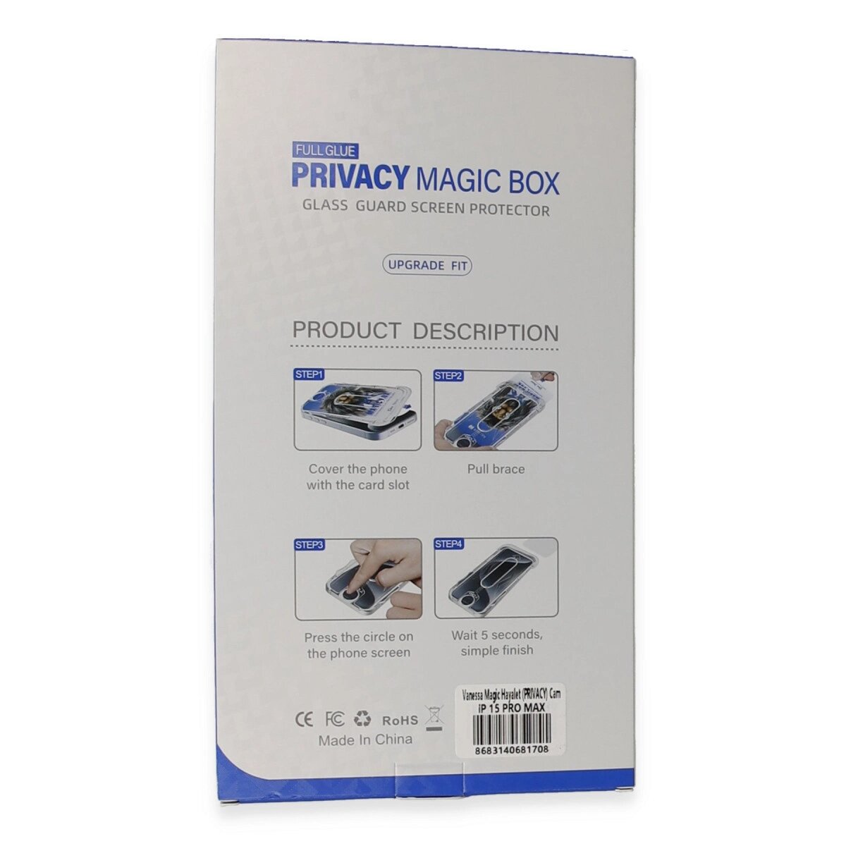 Apple İphone 15 Pro Max Vanessa Magic Hayalet Cam