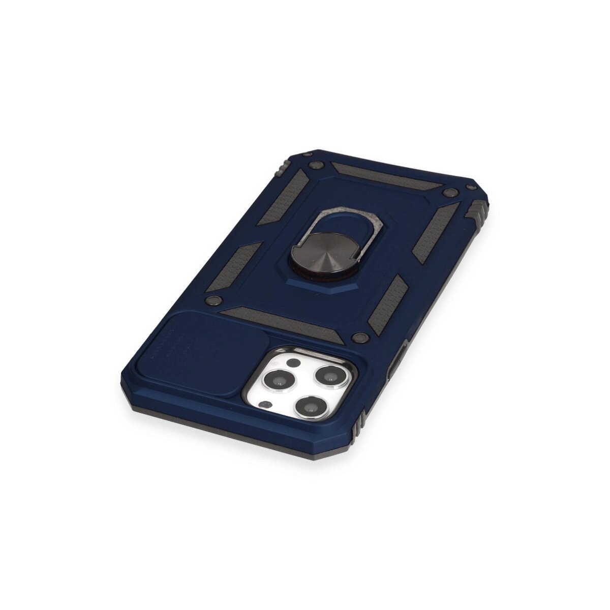 Apple İphone 12 Pro Max Kılıf Pars Lens Yüzüklü Silikon - Lacivert Apple İphone 12 Pro Max Kılıf Pars Lens Yüzüklü Silikon - Lacivert
