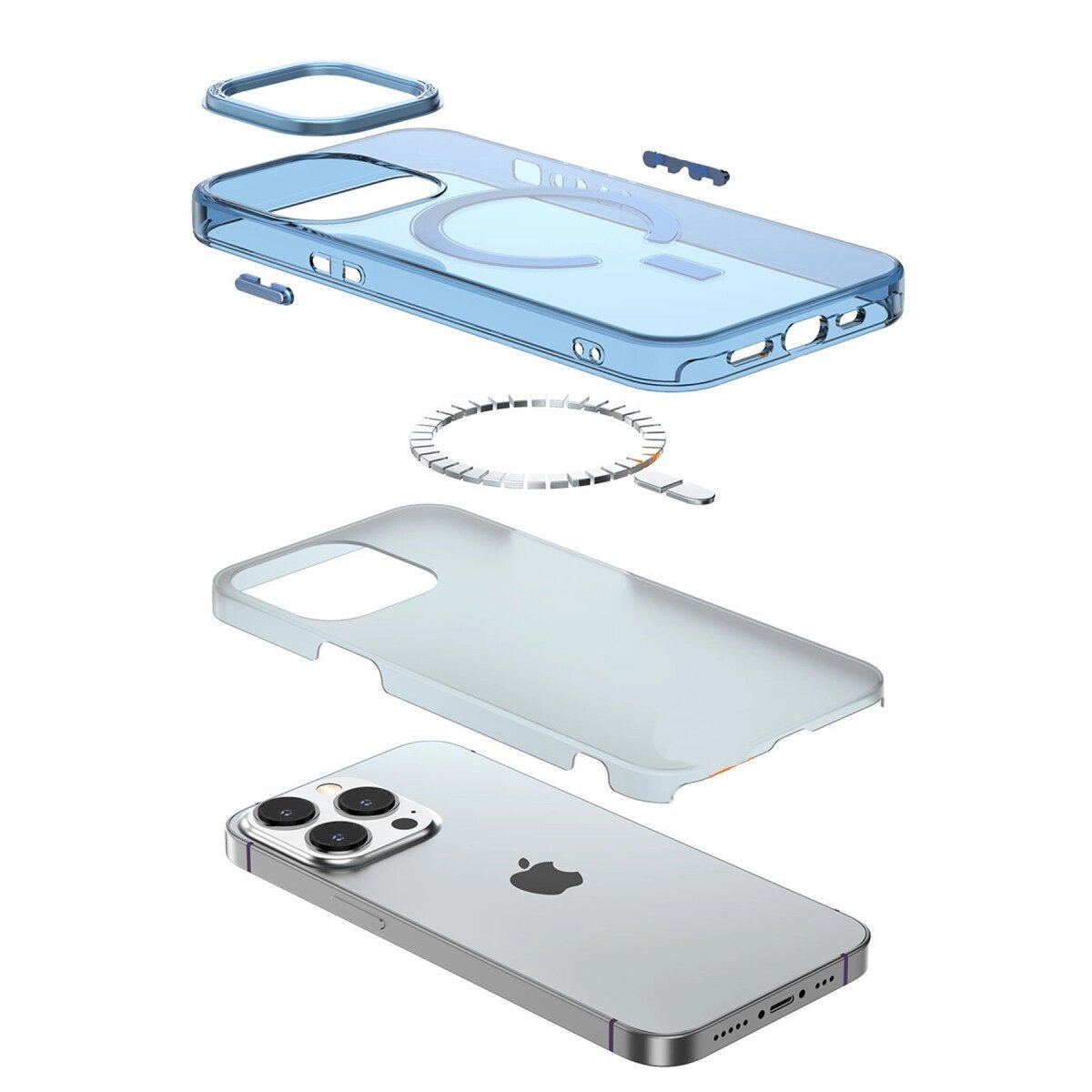 Apple İphone 13 Pro Kılıf Troy Magsafe Kapak - Mor Apple İphone 13 Pro Kılıf Troy Magsafe Kapak - Mor