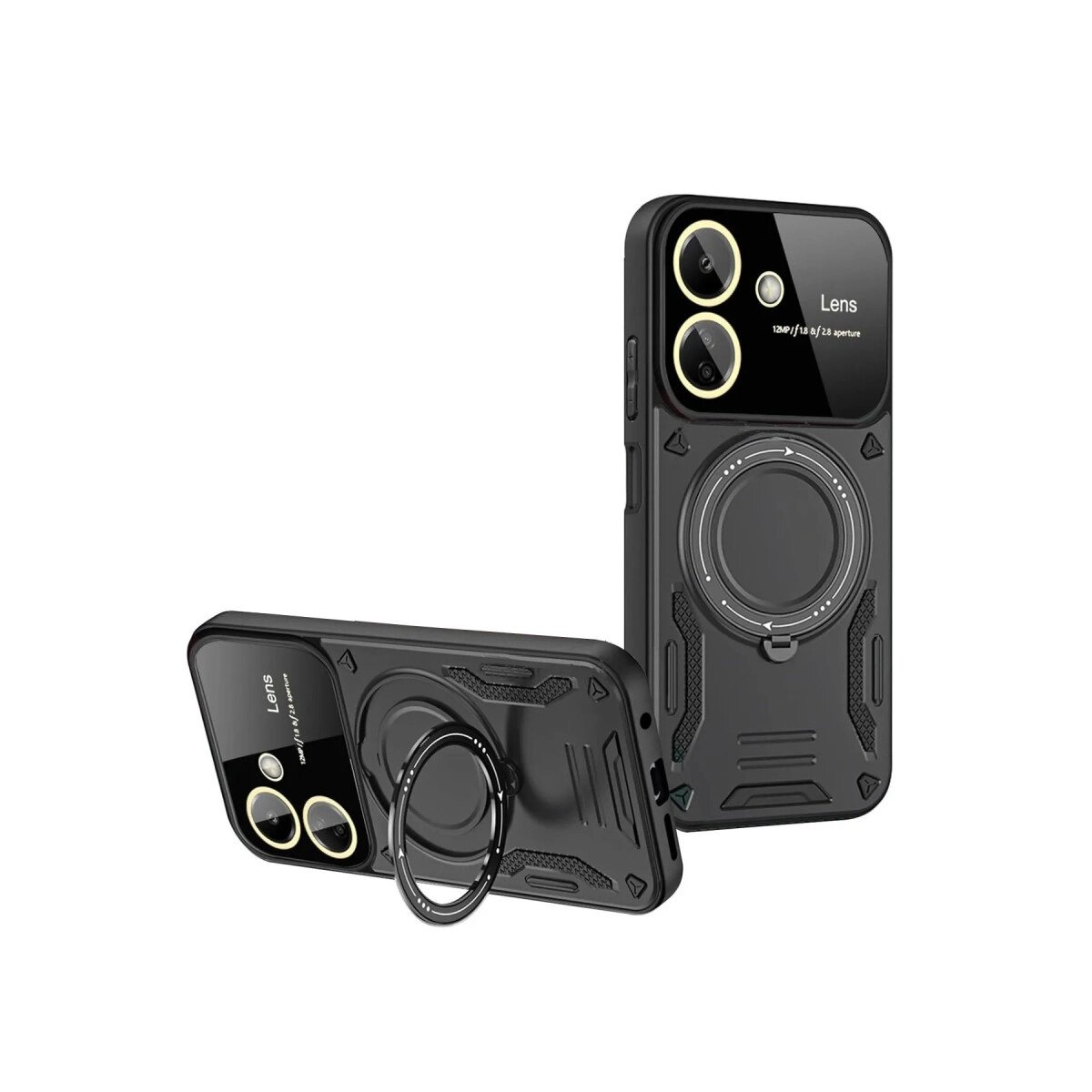 13c Kılıf Joy Lens Standlı Kapak - Siyah
