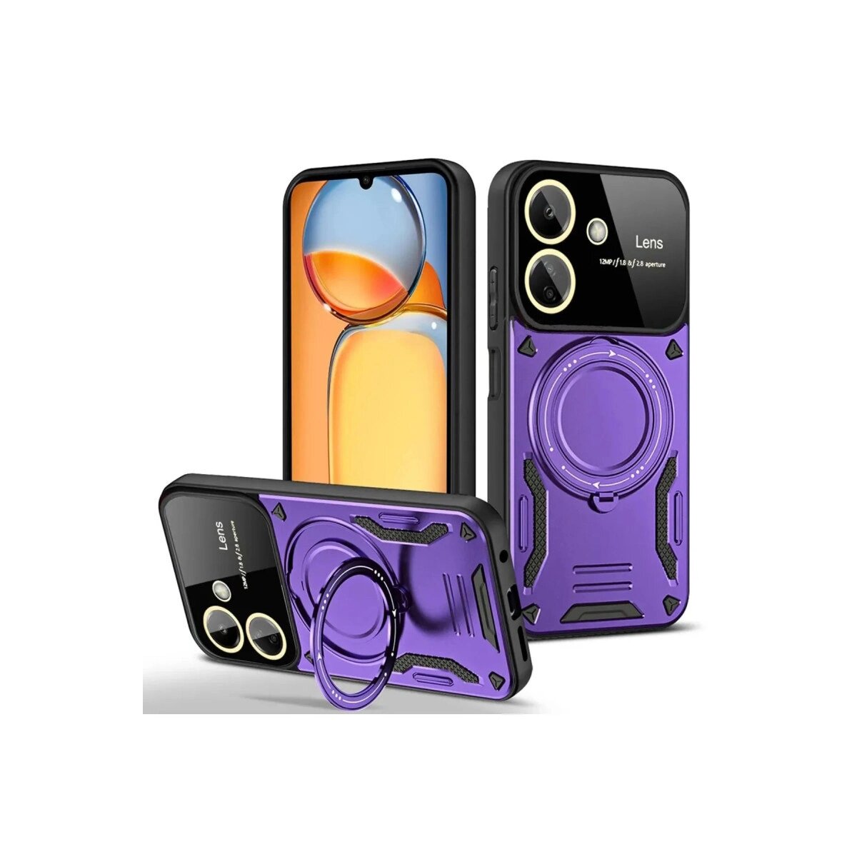 13c Kılıf Joy Lens Standlı Kapak - Mor