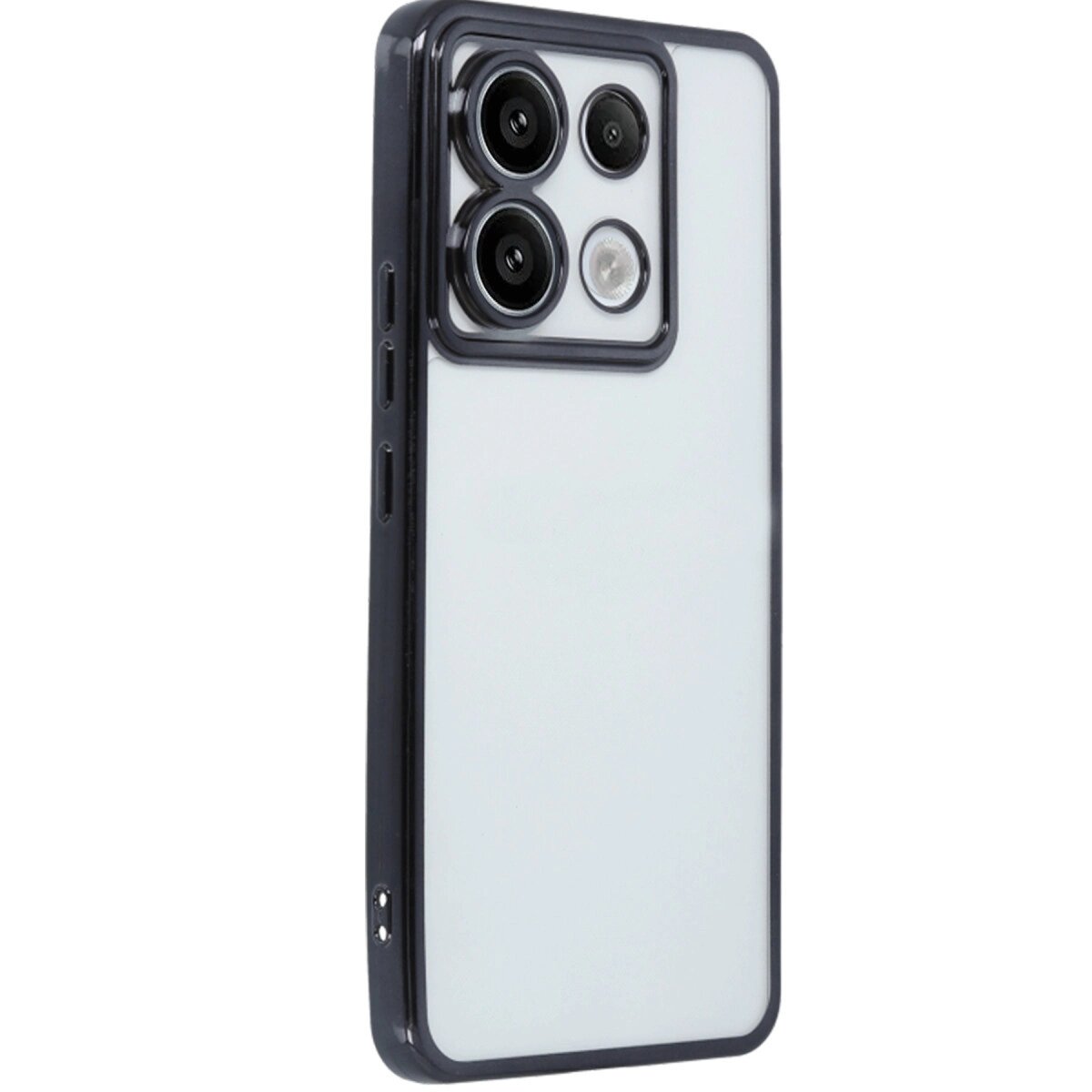 Xiaomi Poco X6 Kılıf Razer Lensli Silikon - Siyah