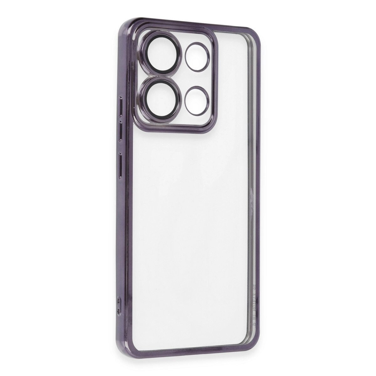 Xiaomi Poco X6 Kılıf Razer Lensli Silikon - Mor Xiaomi Poco X6 Kılıf Razer Lensli Silikon - Mor