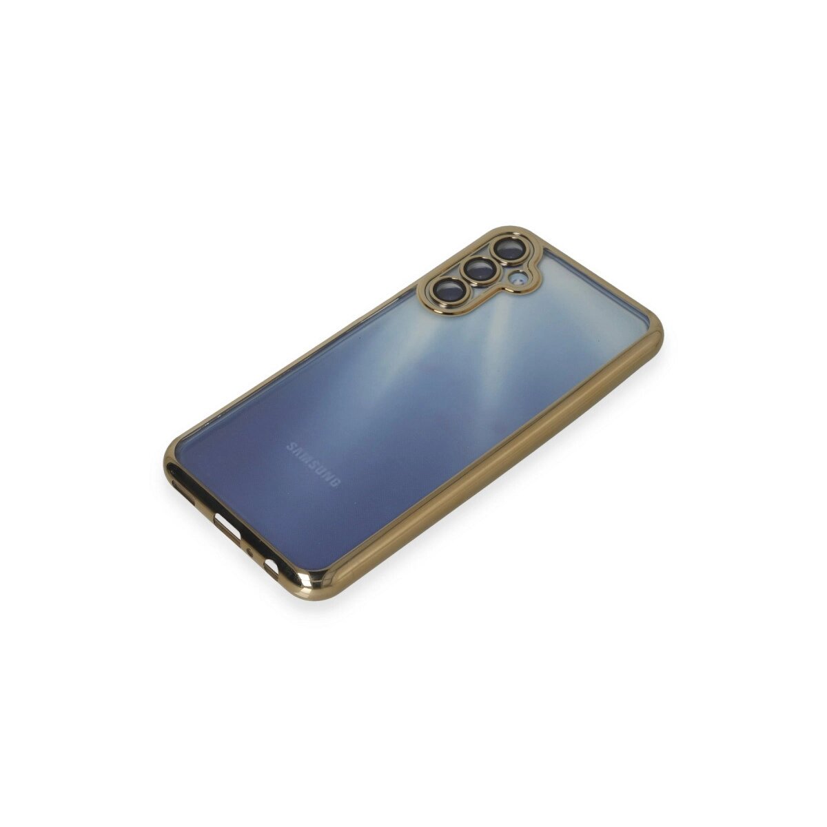 Samsung Galaxy A35 5g Kılıf Razer Lensli Silikon - Gold Samsung Galaxy A35 5g Kılıf Razer Lensli Silikon - Gold