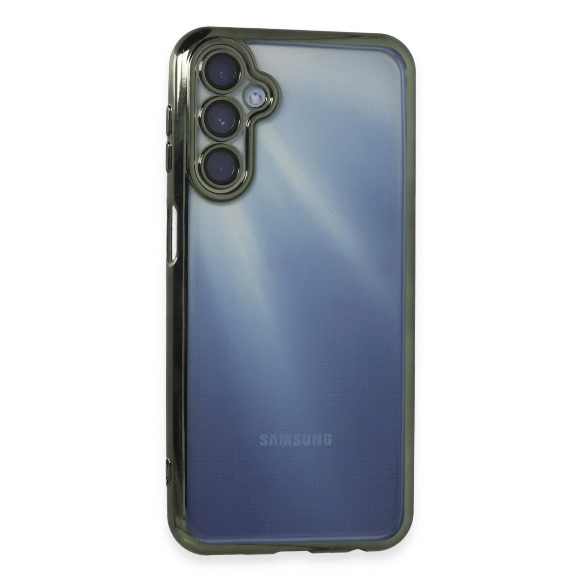 Samsung Galaxy A35 5g Kılıf Razer Lensli Silikon - Yeşil Samsung Galaxy A35 5g Kılıf Razer Lensli Silikon - Yeşil