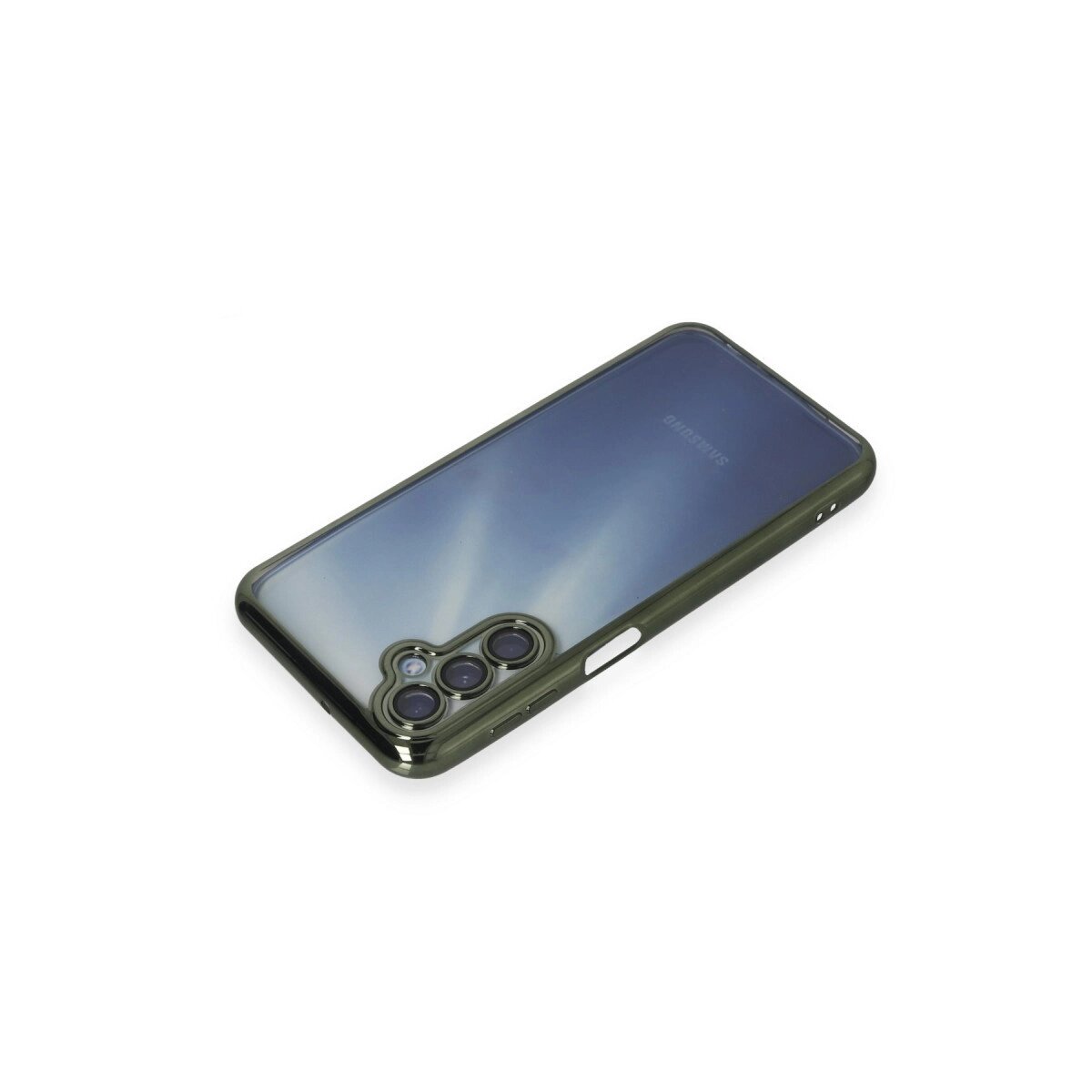 Samsung Galaxy A35 5g Kılıf Razer Lensli Silikon - Yeşil Samsung Galaxy A35 5g Kılıf Razer Lensli Silikon - Yeşil