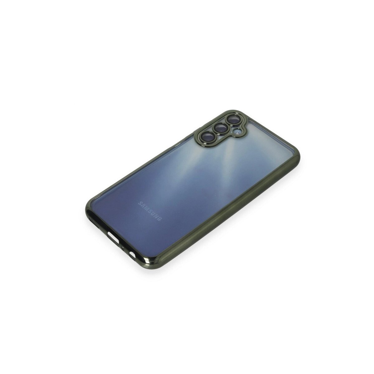 Samsung Galaxy A35 5g Kılıf Razer Lensli Silikon - Yeşil Samsung Galaxy A35 5g Kılıf Razer Lensli Silikon - Yeşil