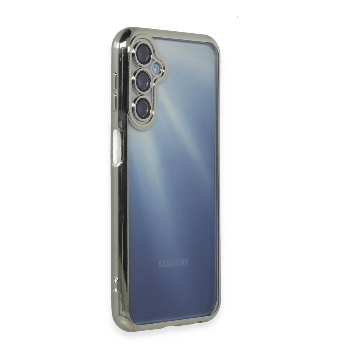 Samsung Galaxy A35 5g Kılıf Razer Lensli Silikon - Gümüş Samsung Galaxy A35 5g Kılıf Razer Lensli Silikon - Gümüş
