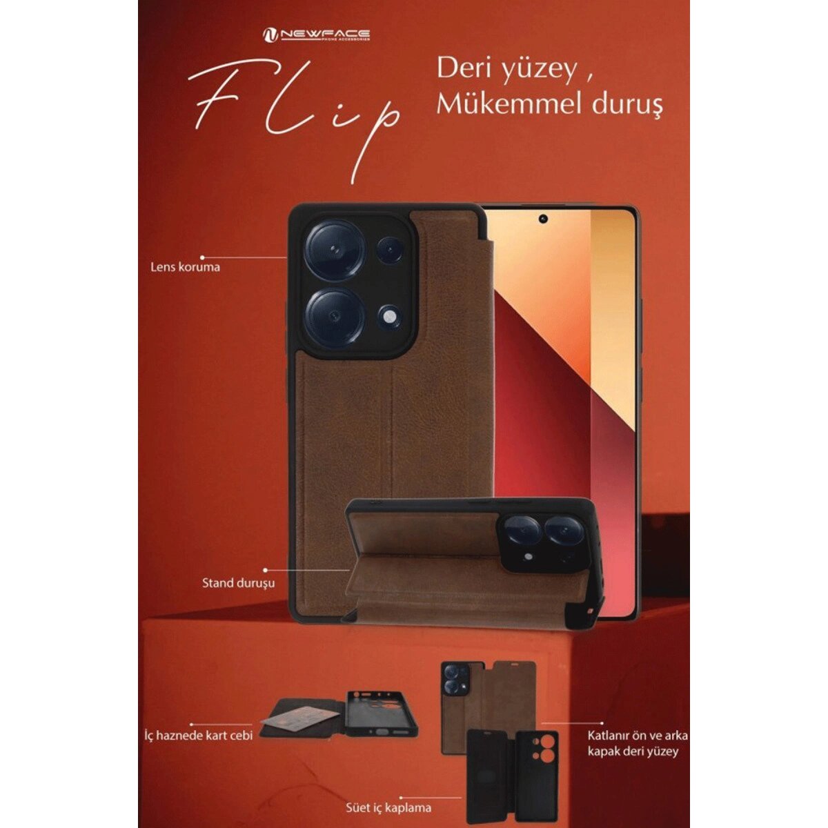 Samsung Galaxy A35 5g Kılıf Flip Cover - Siyah Samsung Galaxy A35 5g Kılıf Flip Cover - Siyah