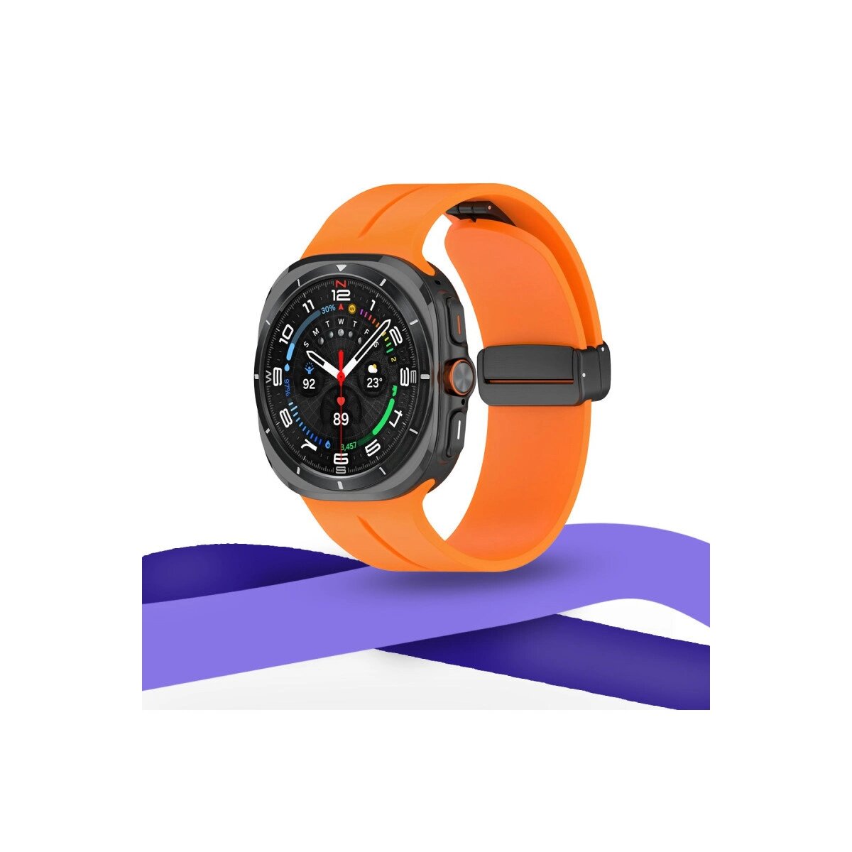 Watch 7 Ultra Kr418 Tender Silikon Kordon (saat Değildir) - Gri