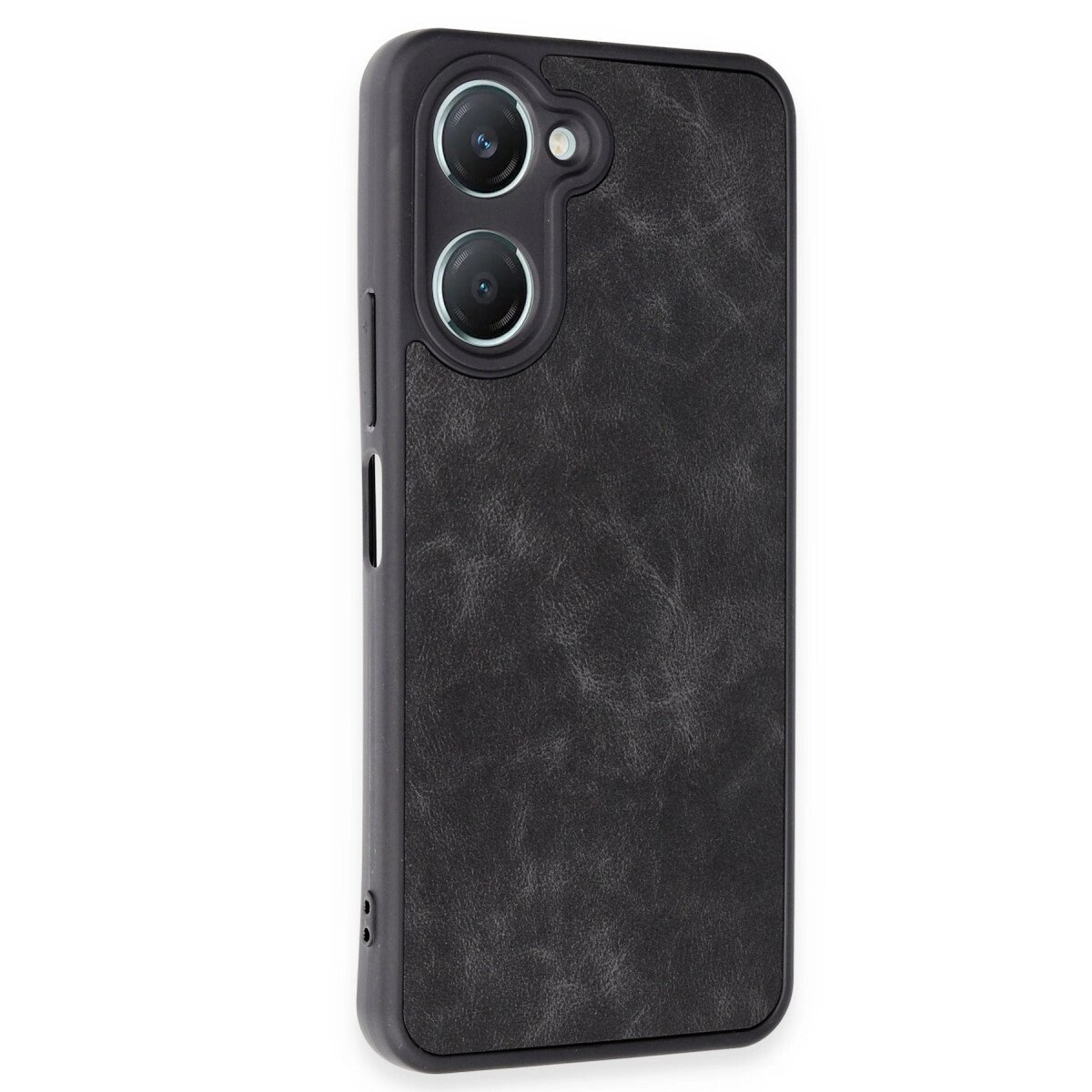 Vivo Y18 Kılıf Aras Deri Kapak - Siyah