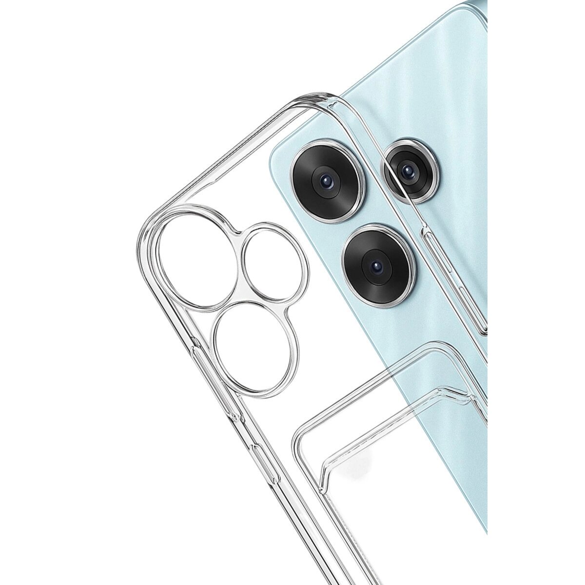 Xiaomi Redmi 13 4g Kılıf Kart Şeffaf Silikon - Şeffaf Xiaomi Redmi 13 4g Kılıf Kart Şeffaf Silikon - Şeffaf