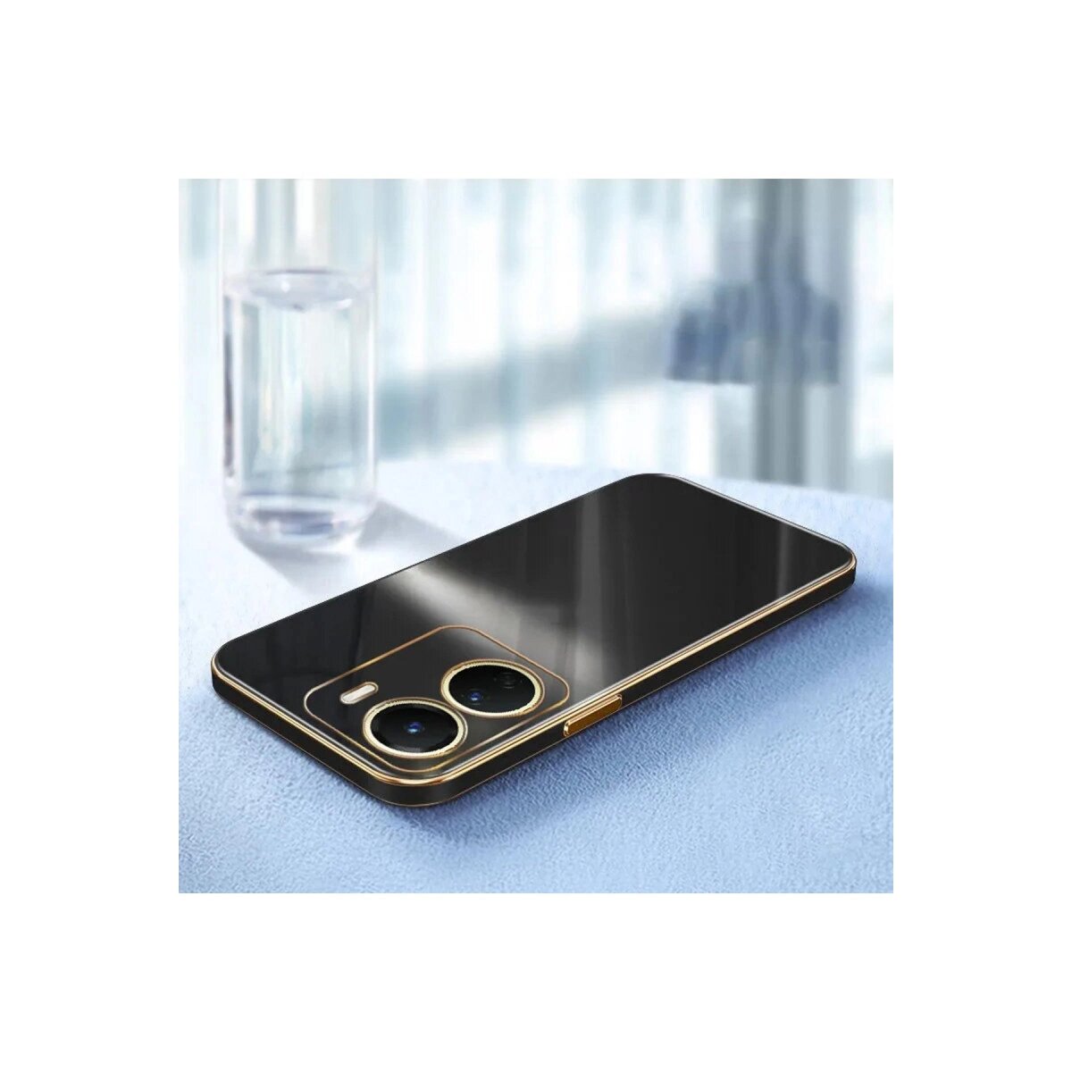 Vivo Y18 Kılıf Volet Silikon - Mavi
