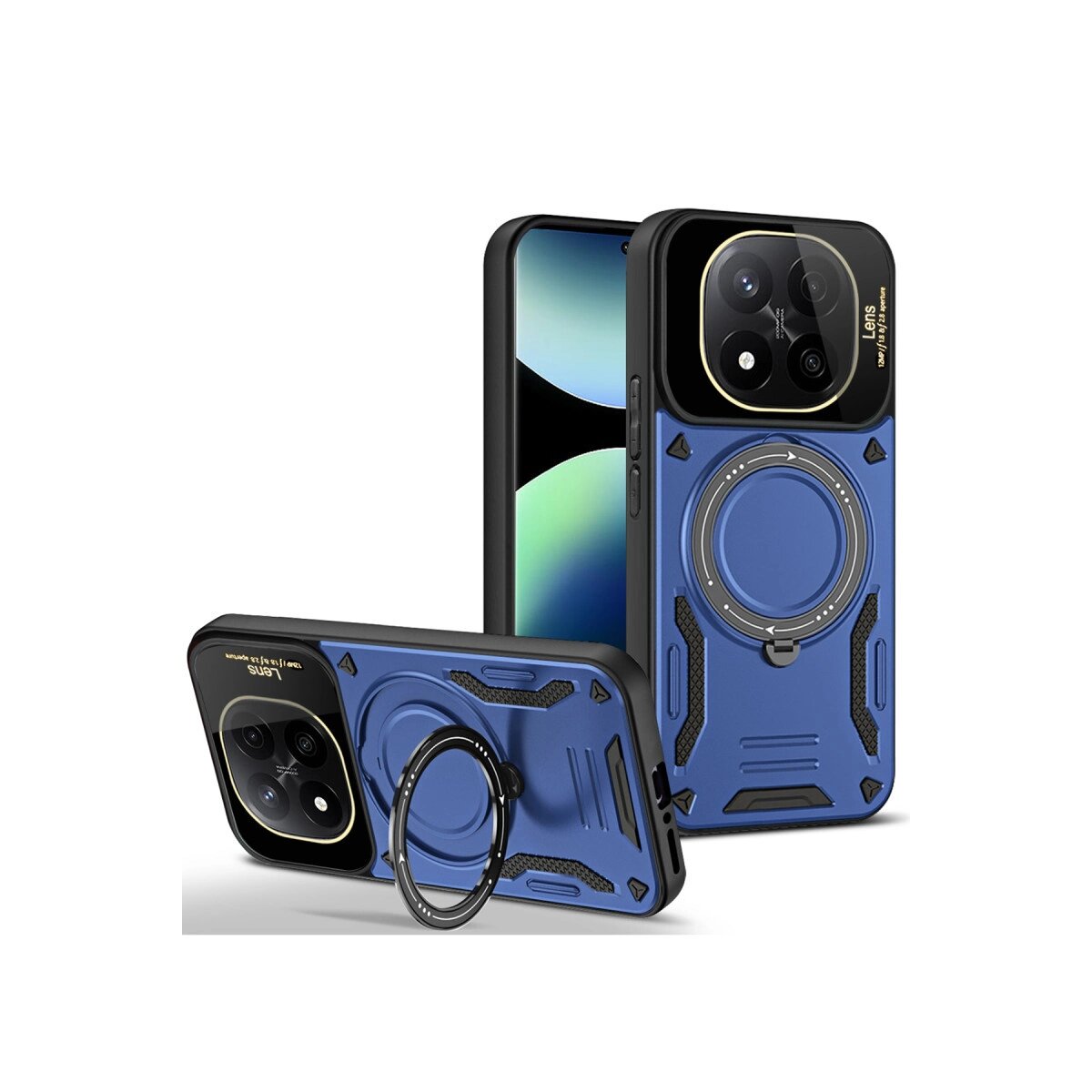 Xiaomi Redmi Note 14 Pro 4g Kılıf Joy Lens Standlı Kapak - Lacivert Xiaomi Redmi Note 14 Pro 4g Kılıf Joy Lens Standlı Kapak - Lacivert