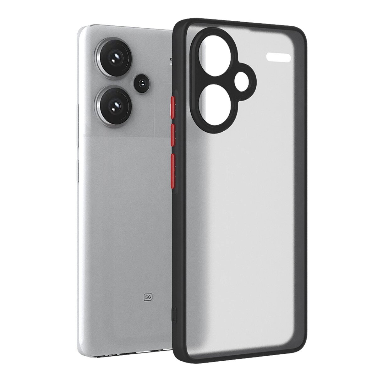 Xiaomi Redmi Note 13 Pro Plus Kılıf Montreal Silikon Kapak - Siyah