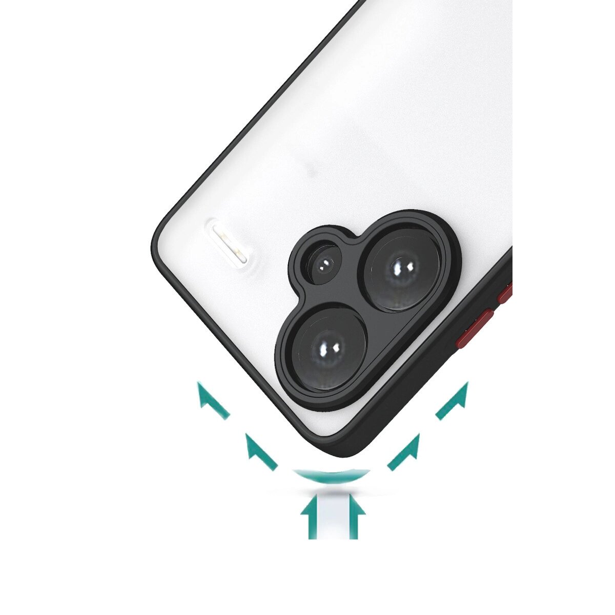 Xiaomi Redmi Note 13 Pro Plus Kılıf Montreal Silikon Kapak - Siyah
