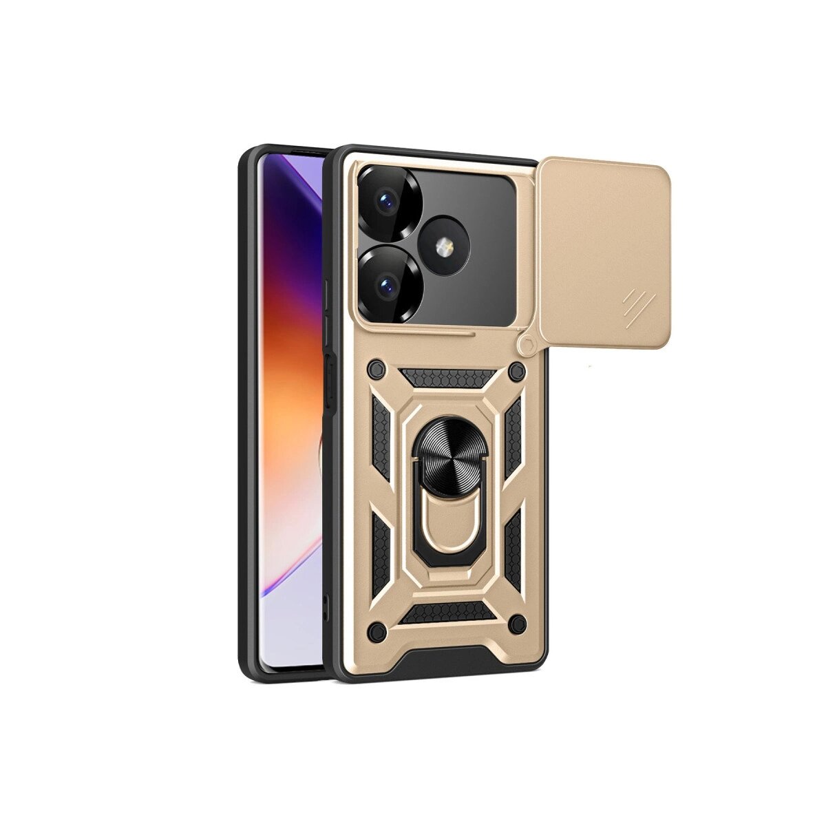 13 4g Kılıf Pars Lens Yüzüklü  - Gold