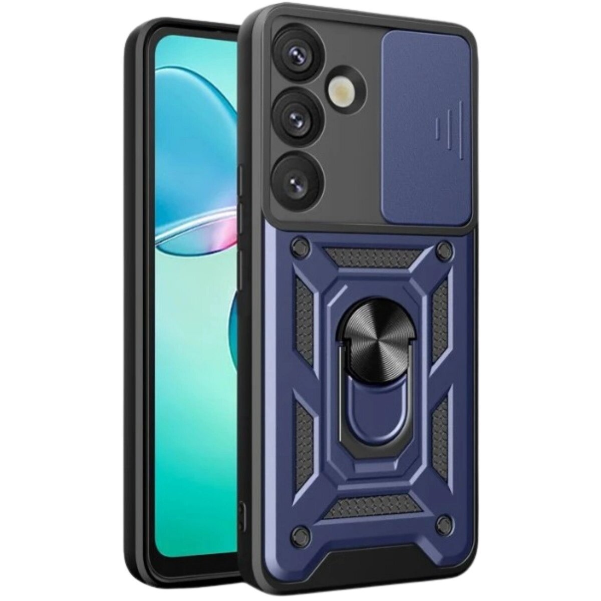 Samsung Galaxy S25 Kılıf Pars Lens Yüzüklü Silikon - Lacivert Samsung Galaxy S25 Kılıf Pars Lens Yüzüklü Silikon - Lacivert