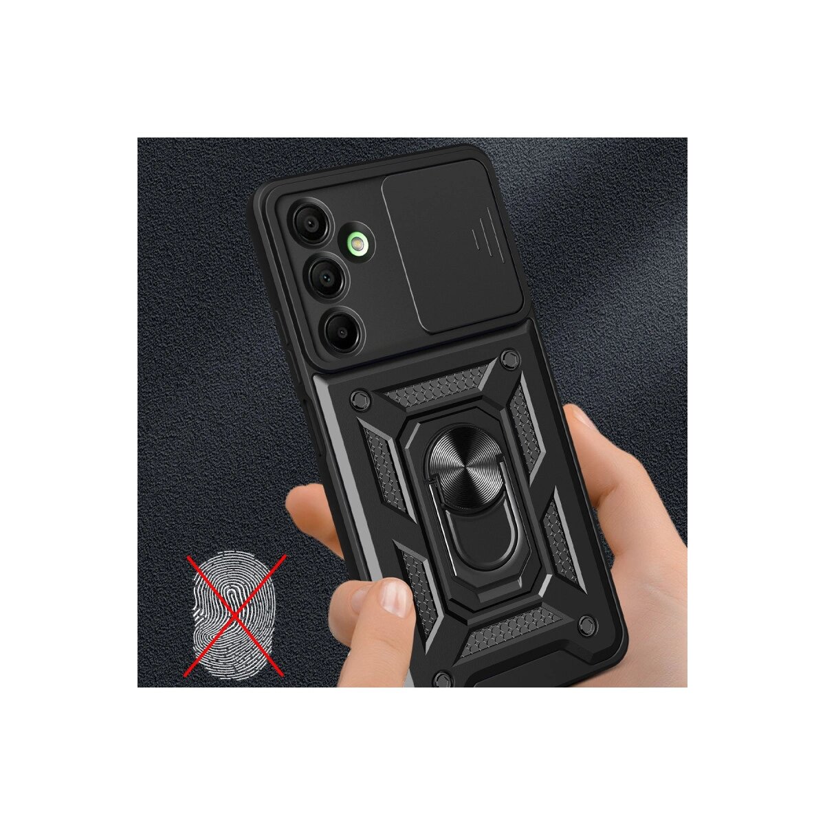 Samsung Galaxy A56 Kılıf Pars Lens Yüzüklü Silikon - Kırmızı Samsung Galaxy A56 Kılıf Pars Lens Yüzüklü Silikon - Kırmızı
