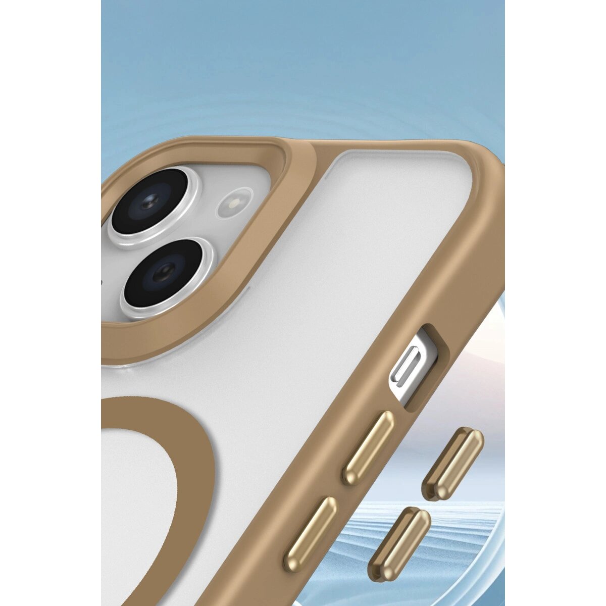 Apple İphone 15 Plus Kılıf Enka Magsafe Silikon Kılıf - Desert Apple İphone 15 Plus Kılıf Enka Magsafe Silikon Kılıf - Desert