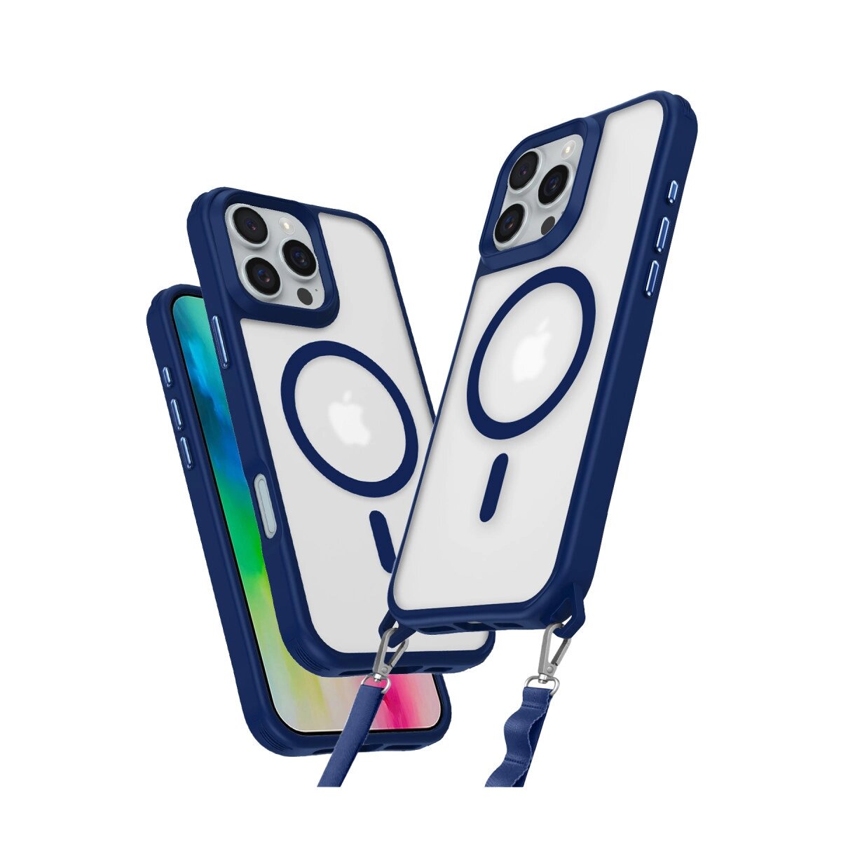Apple İphone 16 Pro Max Kılıf Enka Magsafe Silikon Kılıf - Lacivert Apple İphone 16 Pro Max Kılıf Enka Magsafe Silikon Kılıf - Lacivert