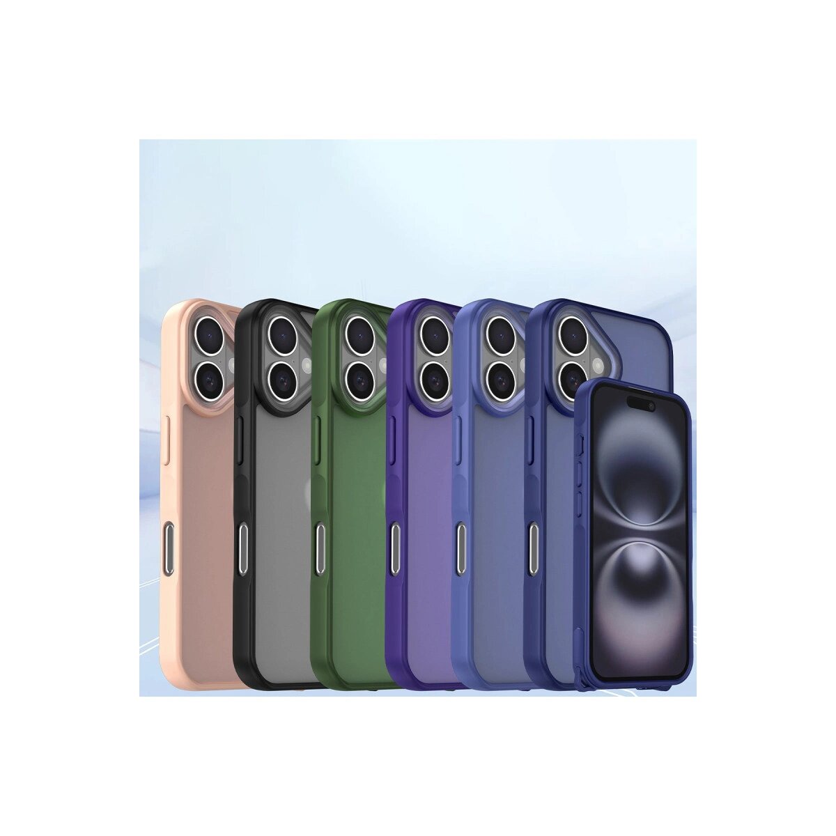 Apple İphone 16 Kılıf Elegant Kapak - Lacivert