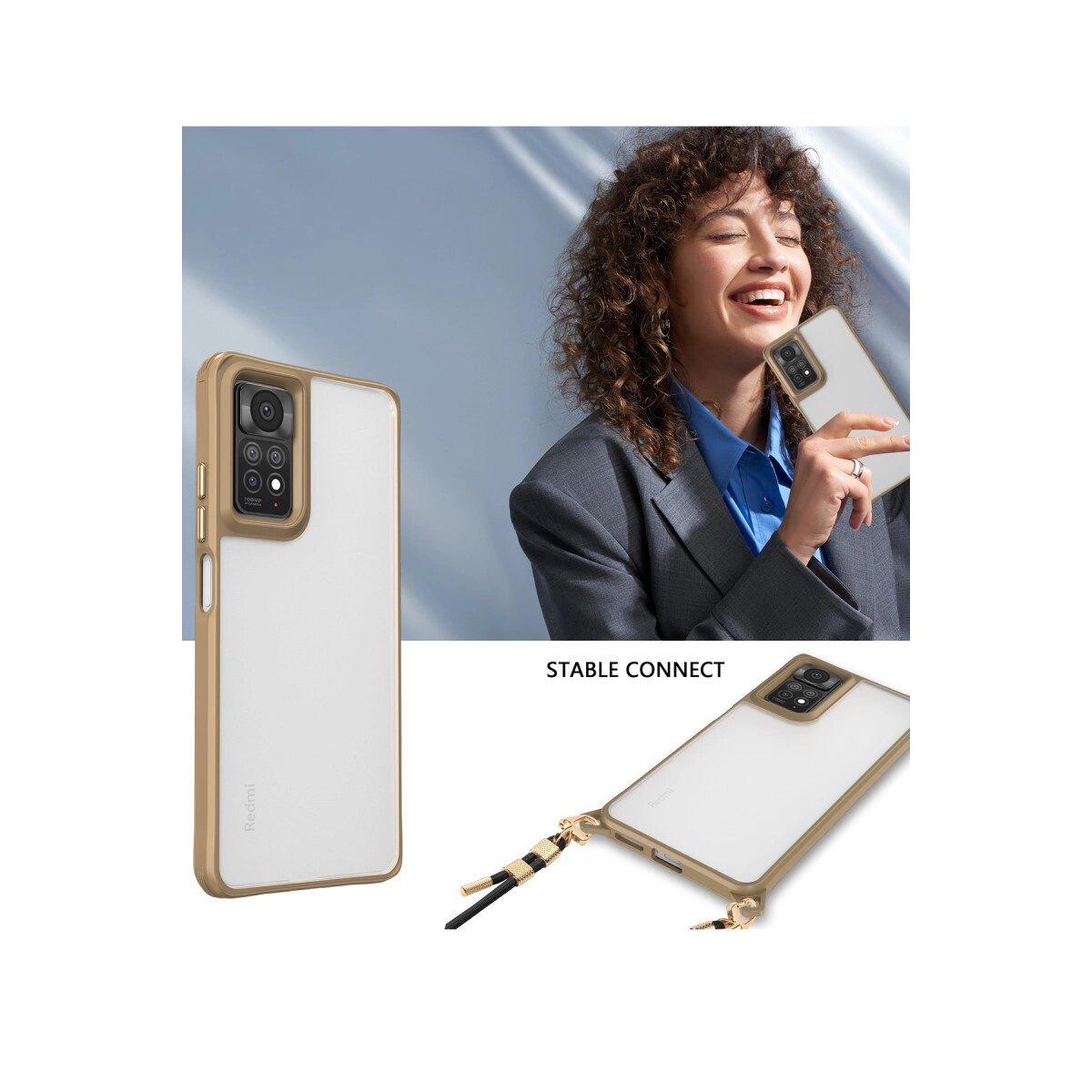 Xiaomi Redmi Note 11 Pro Kılıf Penta Silikon Kılıf - Çöl Titanyum