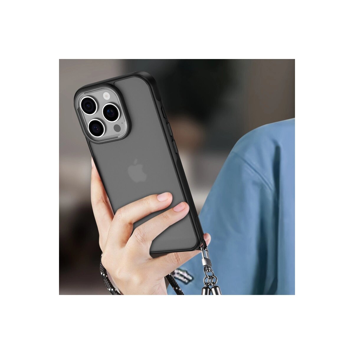 Apple İphone 16 Pro Kılıf Elegant Kapak - Lacivert Apple İphone 16 Pro Kılıf Elegant Kapak - Lacivert