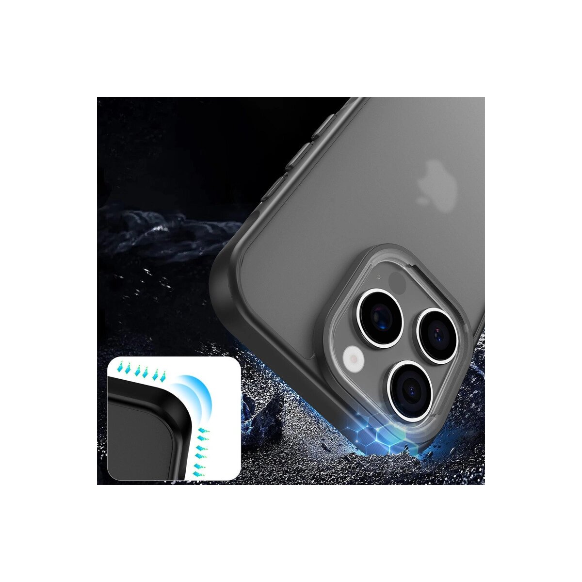 Apple İphone 16 Pro Max Kılıf Elegant Kapak - Siyah