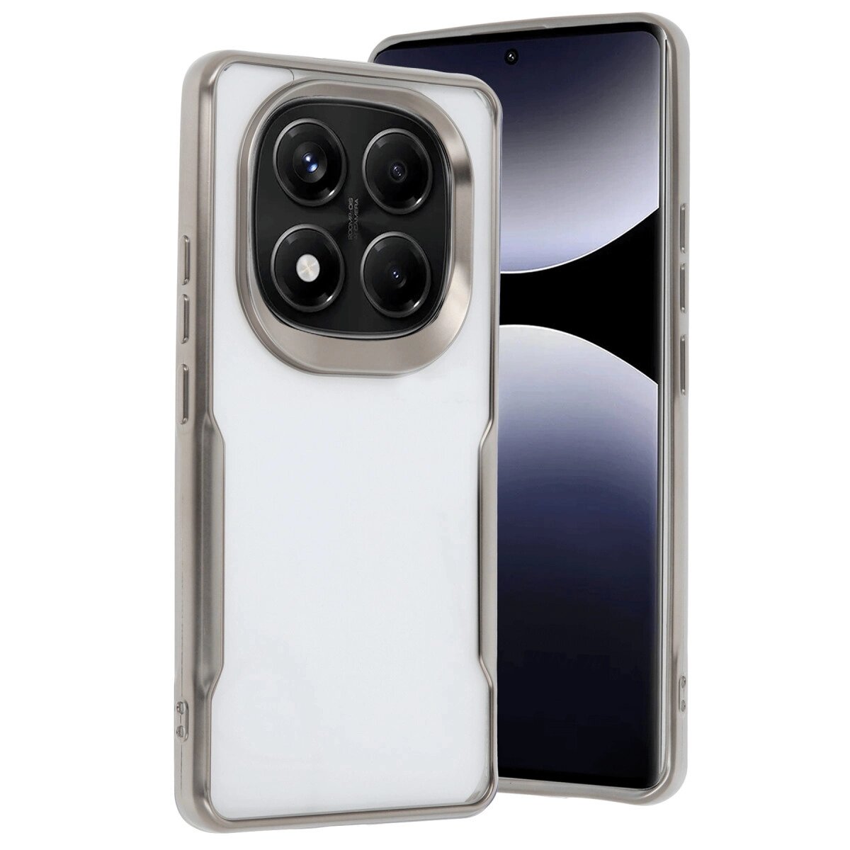 Xiaomi Redmi Note 14 Pro 5g Kılıf Boyi Silikon Kapak - Titan Gri Xiaomi Redmi Note 14 Pro 5g Kılıf Boyi Silikon Kapak - Titan Gri