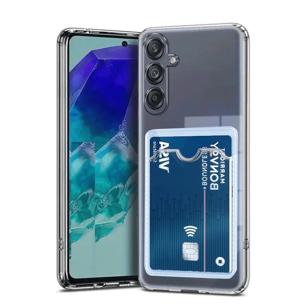 Samsung Galaxy A36 Kılıf Kart Şeffaf Silikon - Şeffaf Samsung Galaxy A36 Kılıf Kart Şeffaf Silikon - Şeffaf