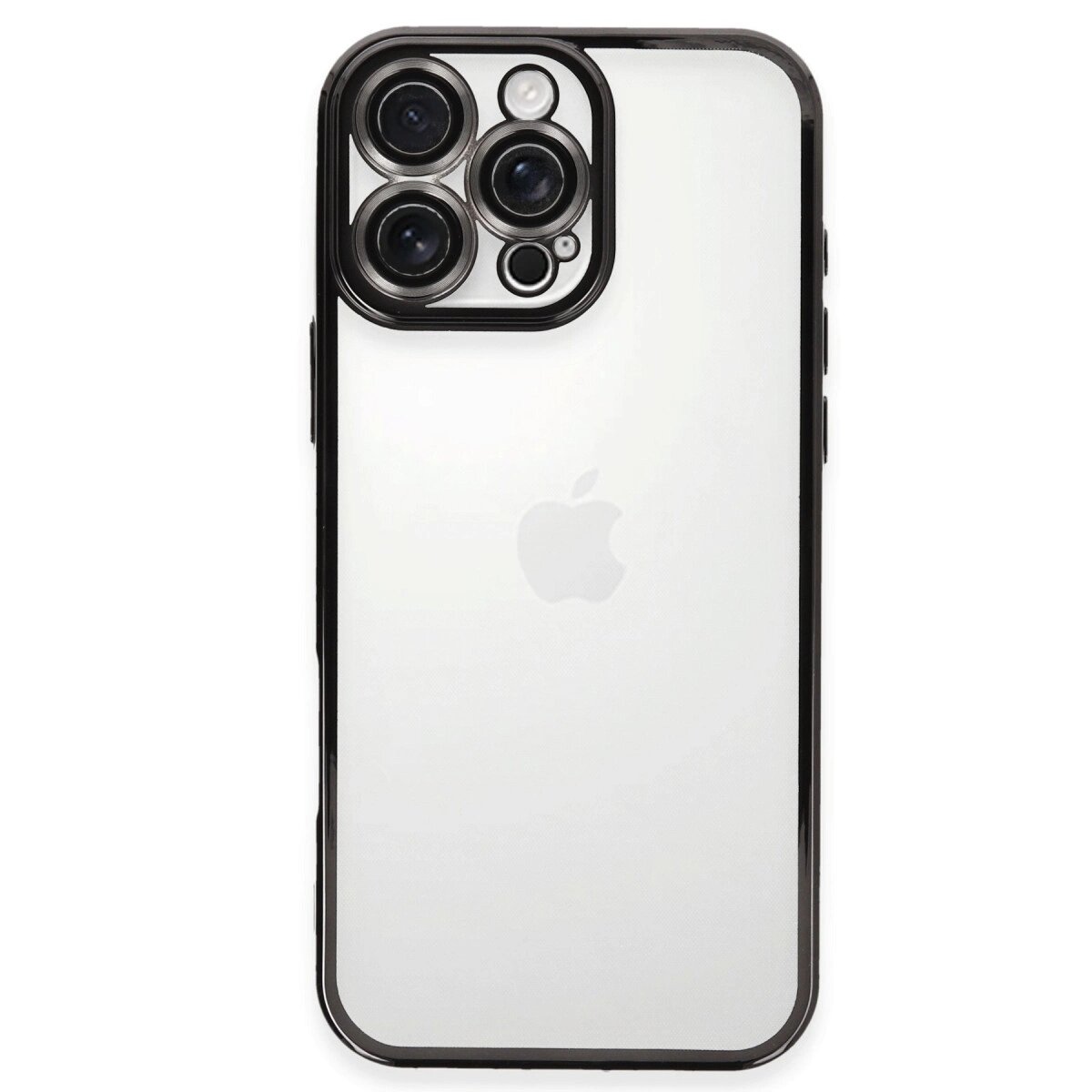 Apple İphone 16 Pro Kılıf Razer Lensli Silikon - Siyah Apple İphone 16 Pro Kılıf Razer Lensli Silikon - Siyah
