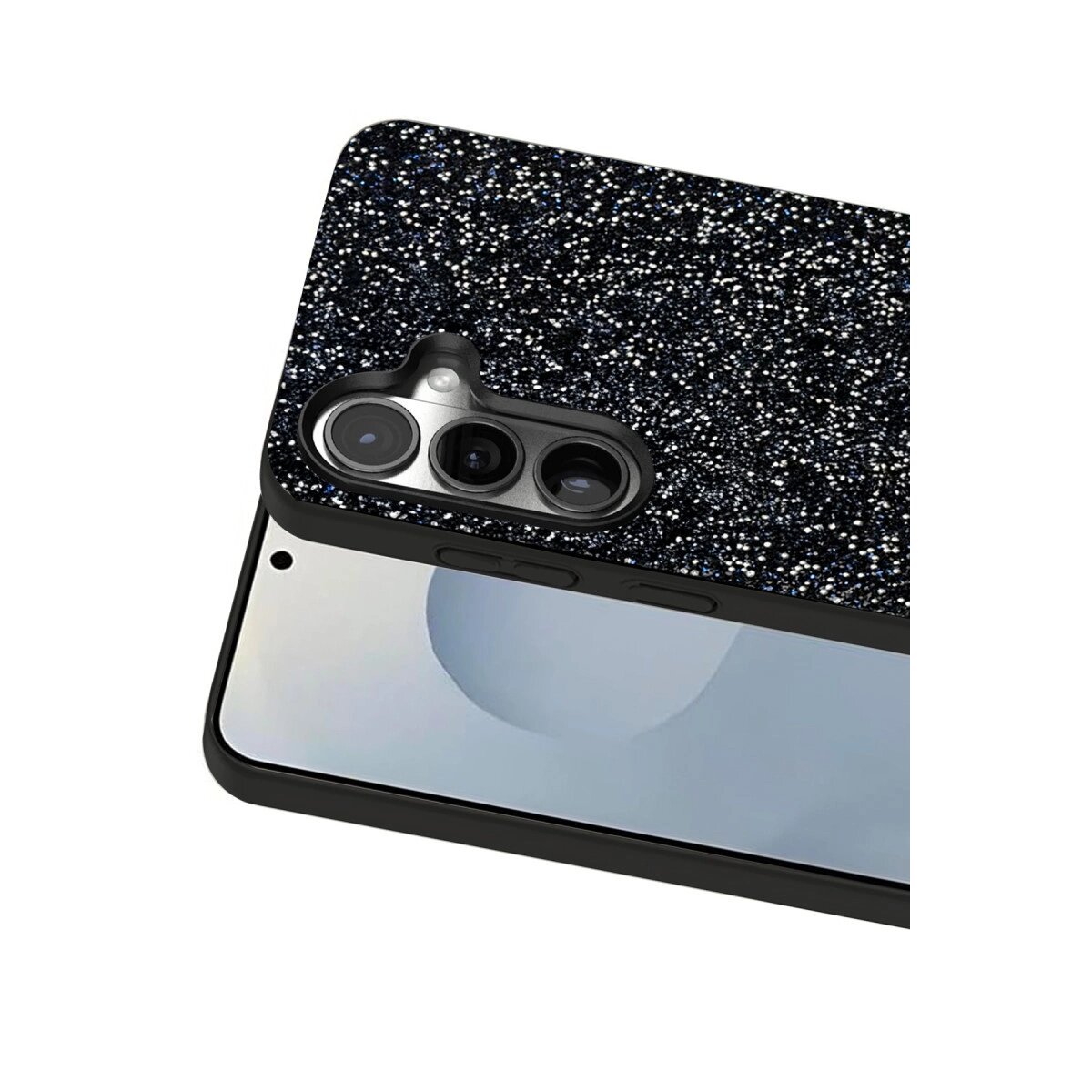 Onegif Samsung Galaxy S25 Plus Bright Simli Kapak - Siyah