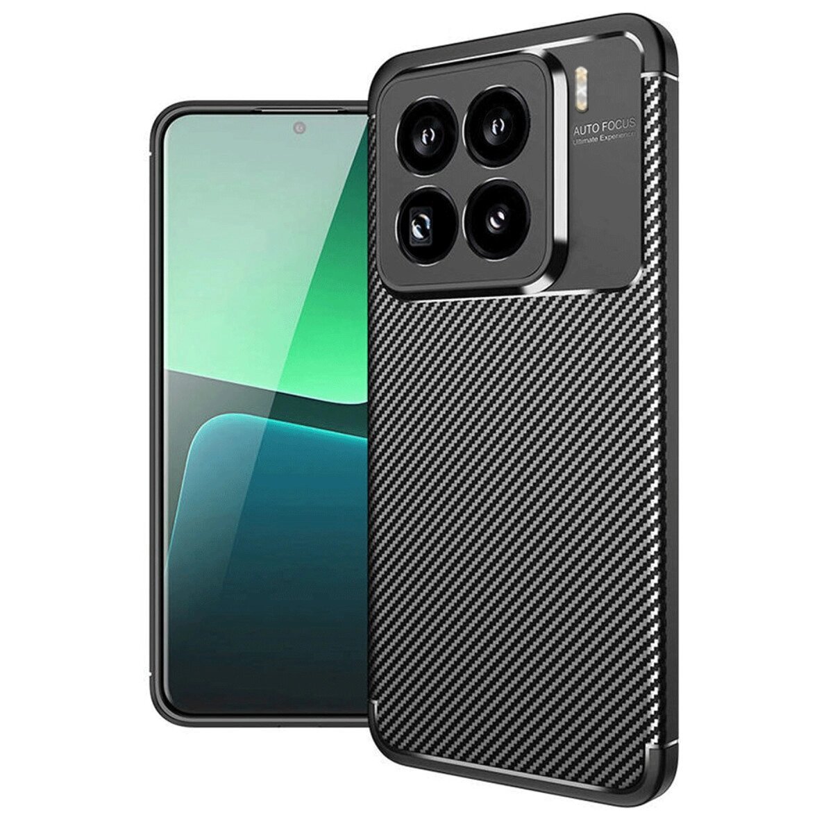 Xiaomi Mi 15 Pro Kılıf Auto Focus Karbon Kapak - Siyah Xiaomi Mi 15 Pro Kılıf Auto Focus Karbon Kapak - Siyah