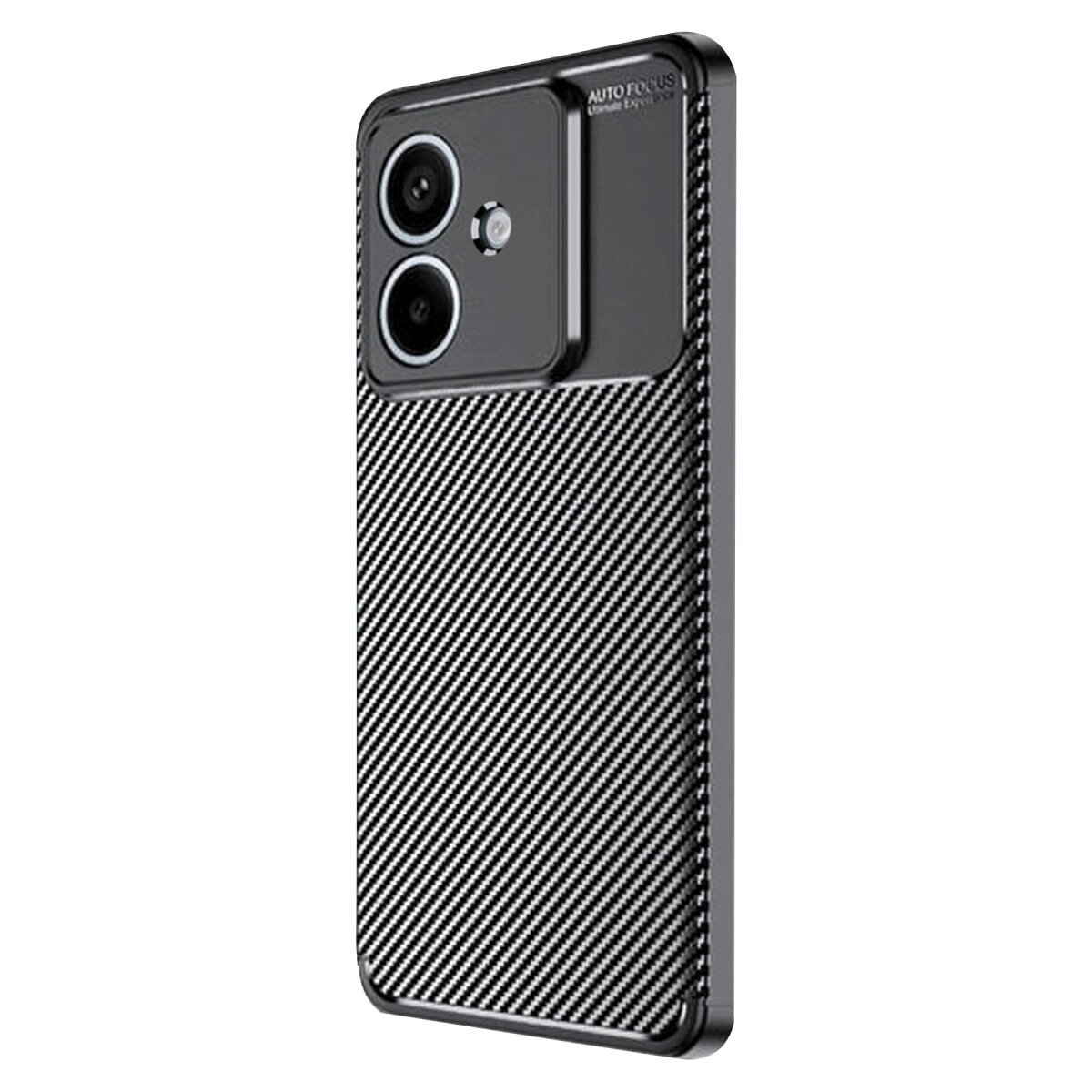 Oppo A3 Kılıf Auto Focus Karbon Kapak - Siyah