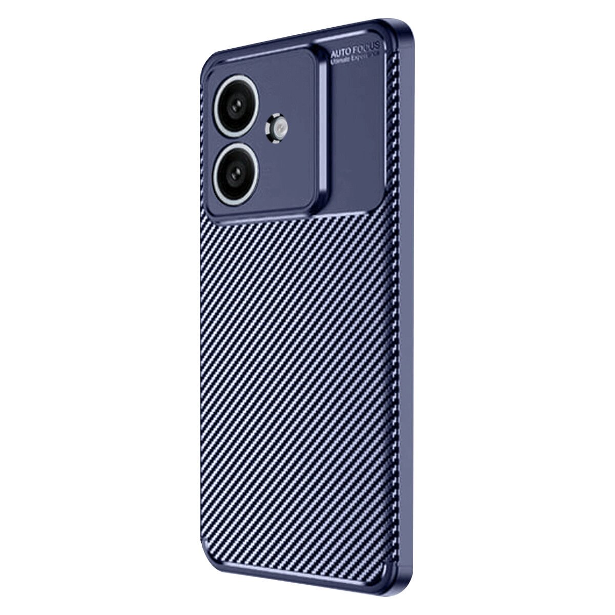 Oppo A3 Kılıf Auto Focus Karbon Kapak - Lacivert Oppo A3 Kılıf Auto Focus Karbon Kapak - Lacivert