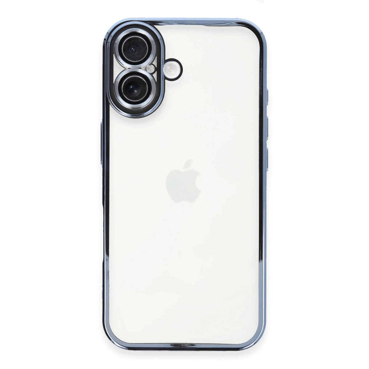 Apple İphone 16 Plus Kılıf Razer Lensli Silikon - Açık Mavi Apple İphone 16 Plus Kılıf Razer Lensli Silikon - Açık Mavi