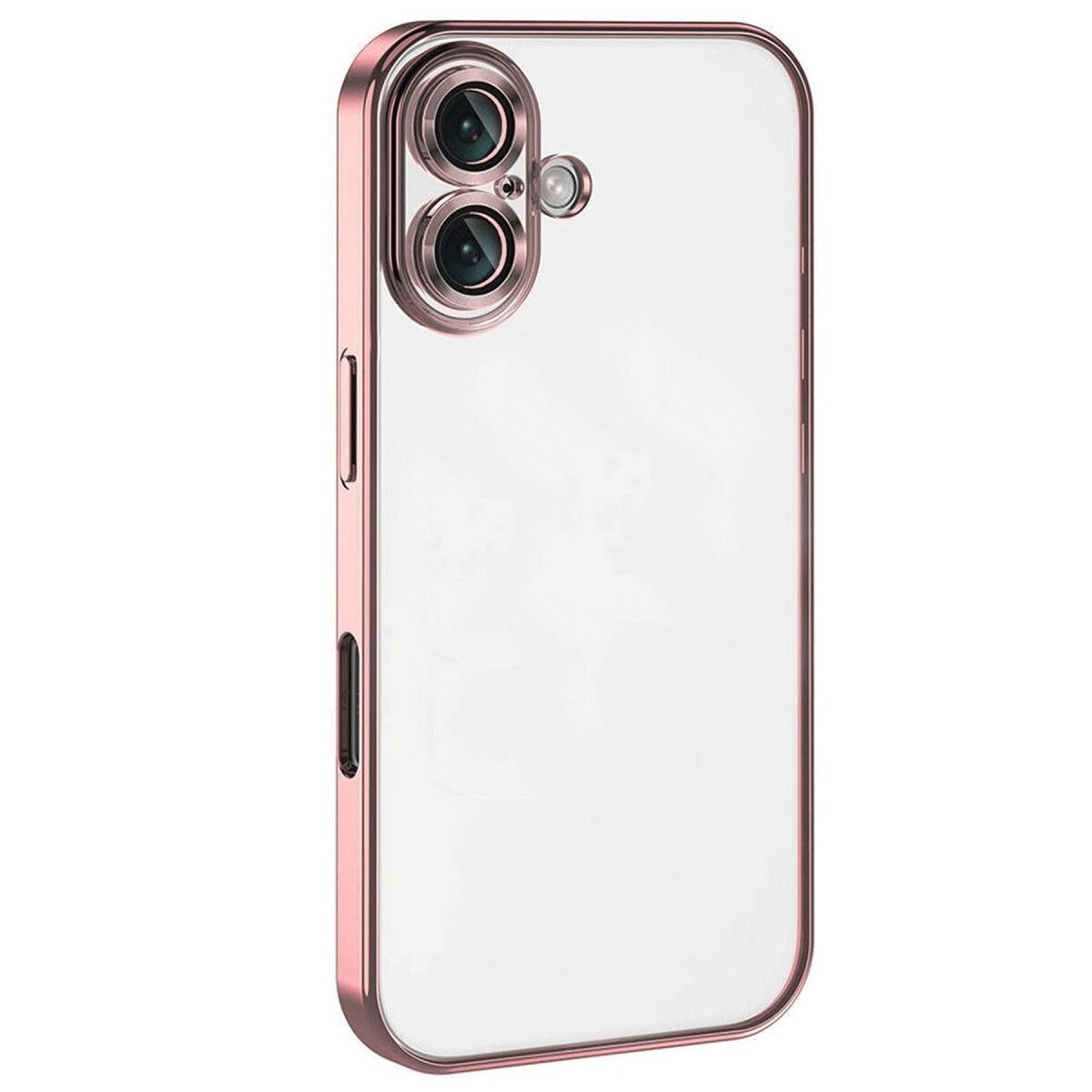 Apple İphone 16 Plus Kılıf Razer Lensli Silikon - Pembe Apple İphone 16 Plus Kılıf Razer Lensli Silikon - Pembe