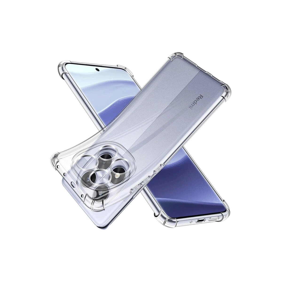 Xiaomi Redmi Note 14 Pro 5g Kılıf Lüx Şeffaf Silikon Xiaomi Redmi Note 14 Pro 5g Kılıf Lüx Şeffaf Silikon