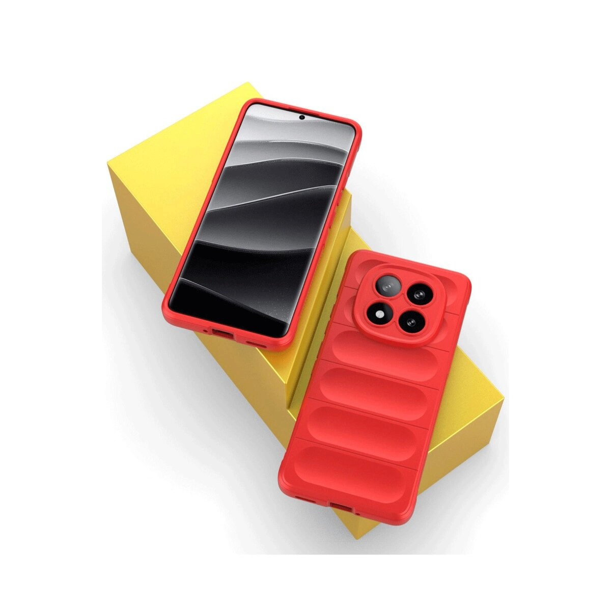 Xiaomi Redmi Note 14 Pro 5g Kılıf Optimum Silikon - Kırmızı Xiaomi Redmi Note 14 Pro 5g Kılıf Optimum Silikon - Kırmızı