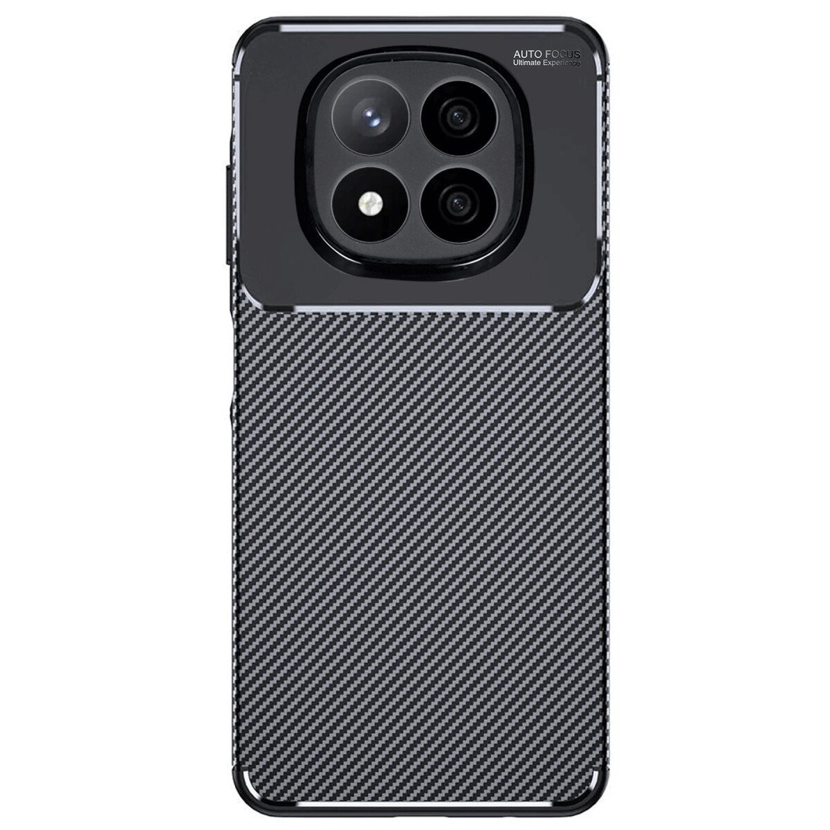 Xiaomi Redmi Note 14 Pro Plus Kılıf Auto Focus Karbon Kapak - Siyah Xiaomi Redmi Note 14 Pro Plus Kılıf Auto Focus Karbon Kapak - Siyah