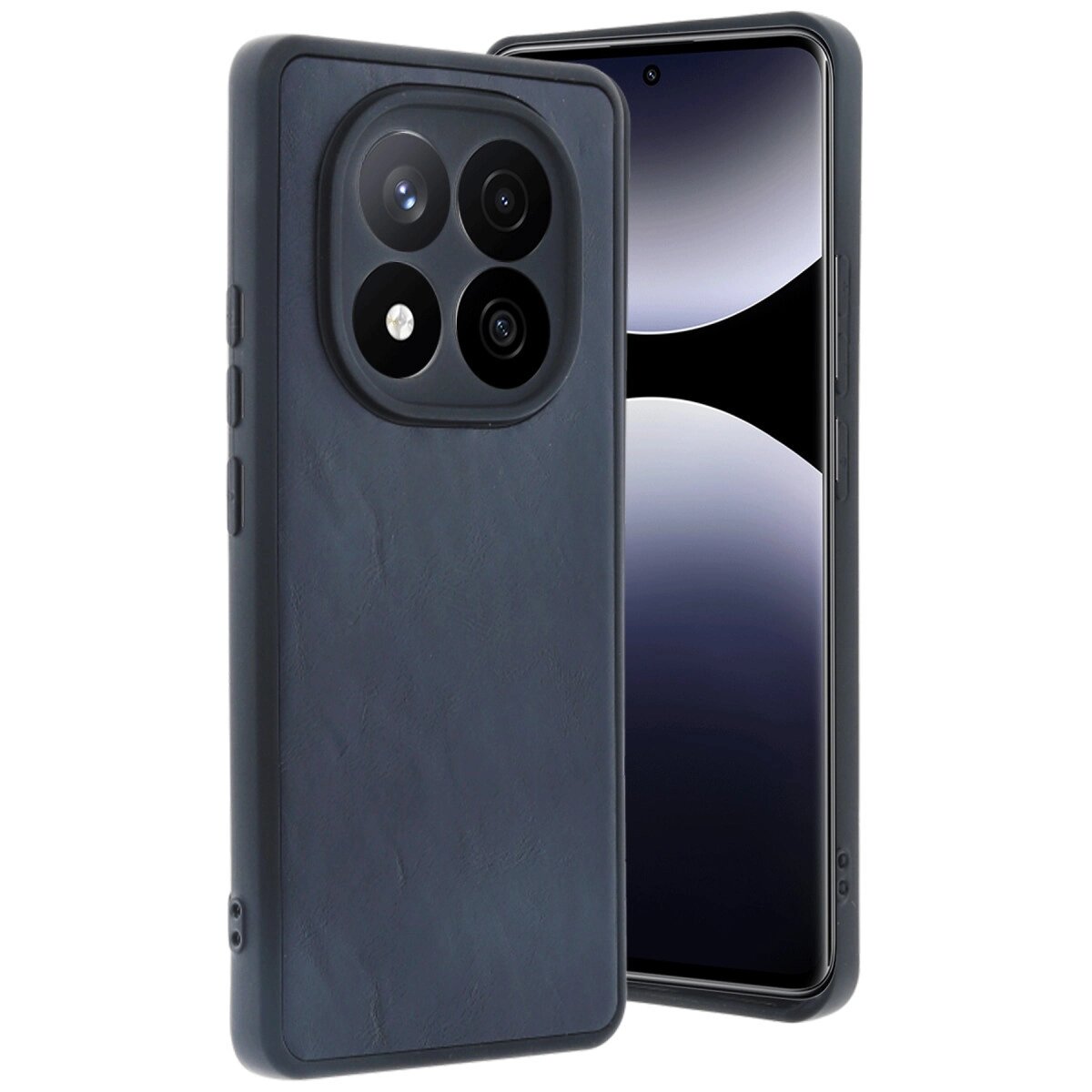 Xiaomi Redmi Note 14 Pro 5g Kılıf Aras Deri Kapak - Lacivert Xiaomi Redmi Note 14 Pro 5g Kılıf Aras Deri Kapak - Lacivert