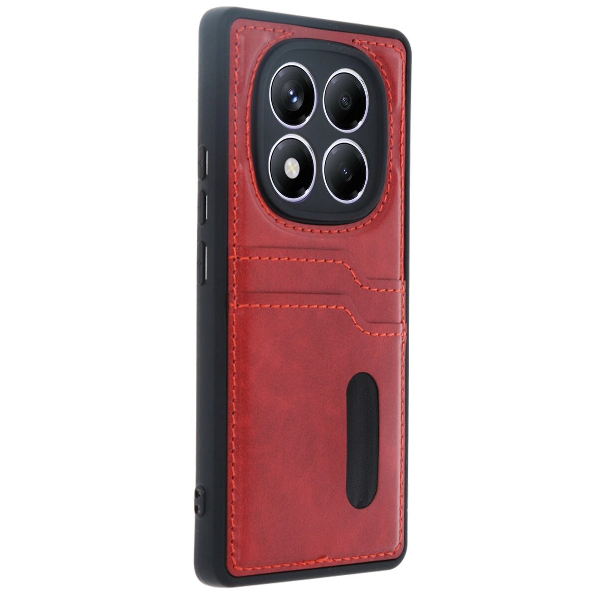 Xiaomi Redmi Note 14 Pro 5g Kılıf Sara Kartvizitli Deri Kılıf - Kırmızı Xiaomi Redmi Note 14 Pro 5g Kılıf Sara Kartvizitli Deri Kılıf - Kırmızı